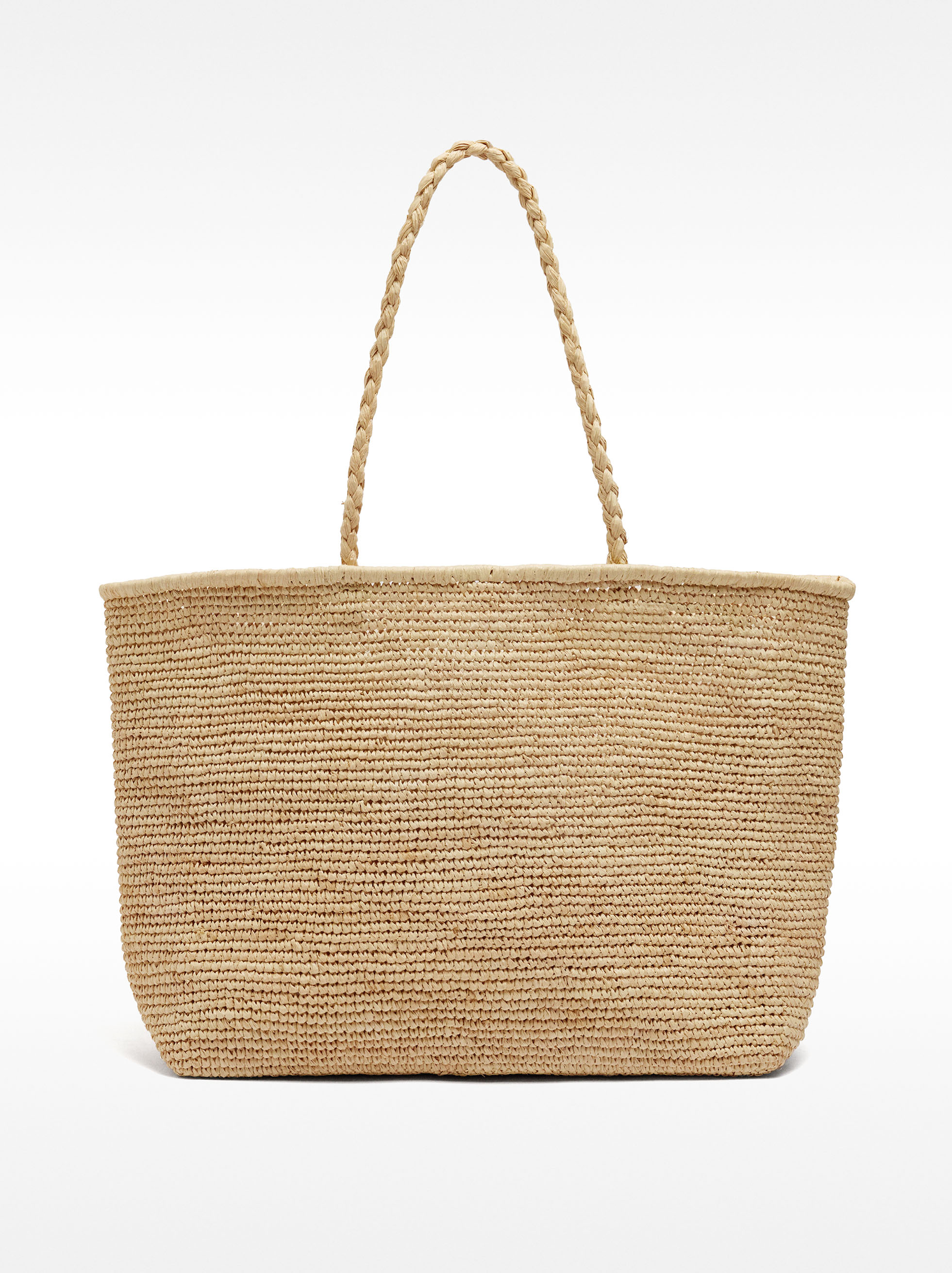 Large straw shopper bag image number 0.0