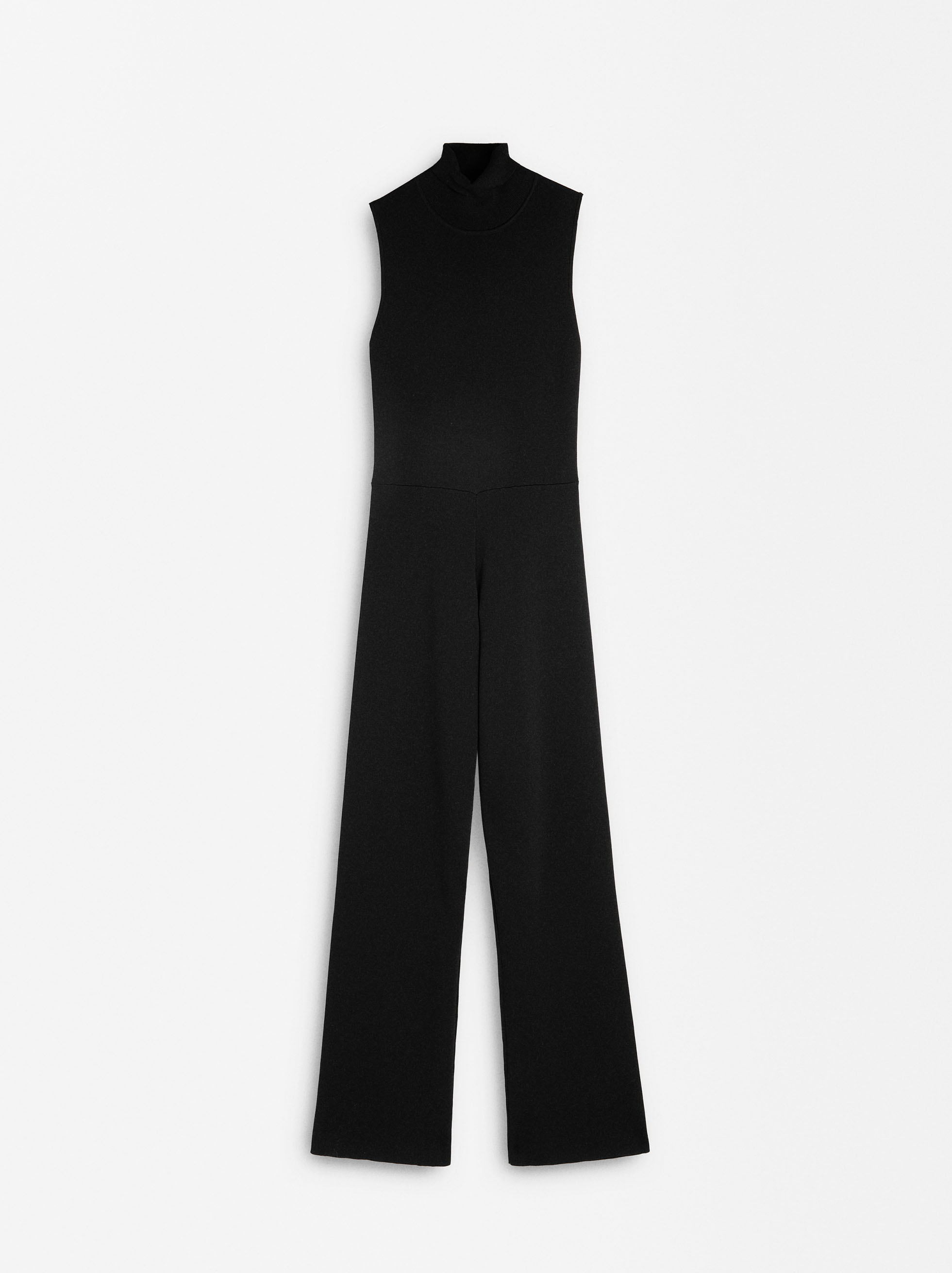 Knit jumpsuit with high neck image number 5.0