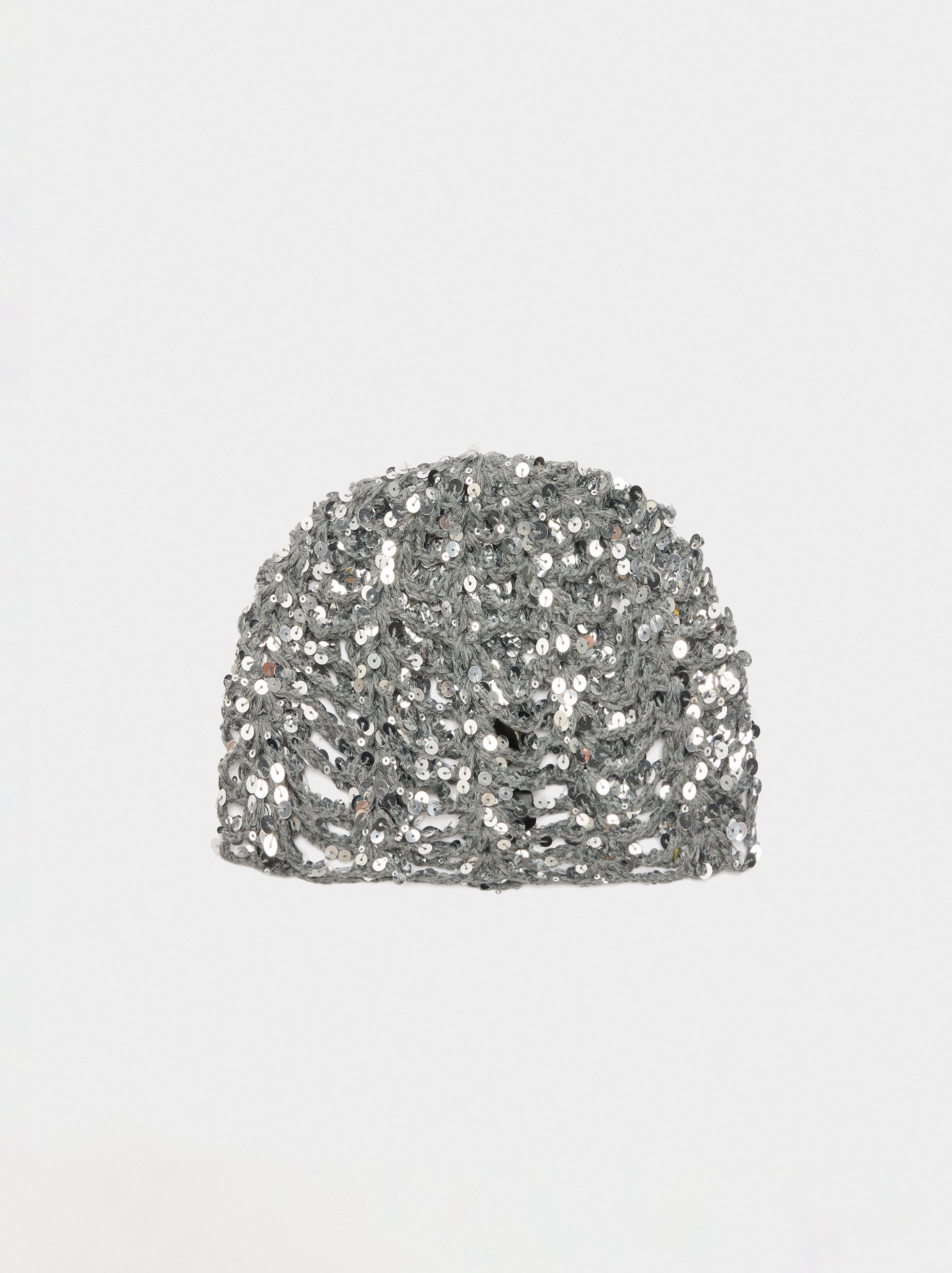 Bonnet en coton avec sequins image number 0.0