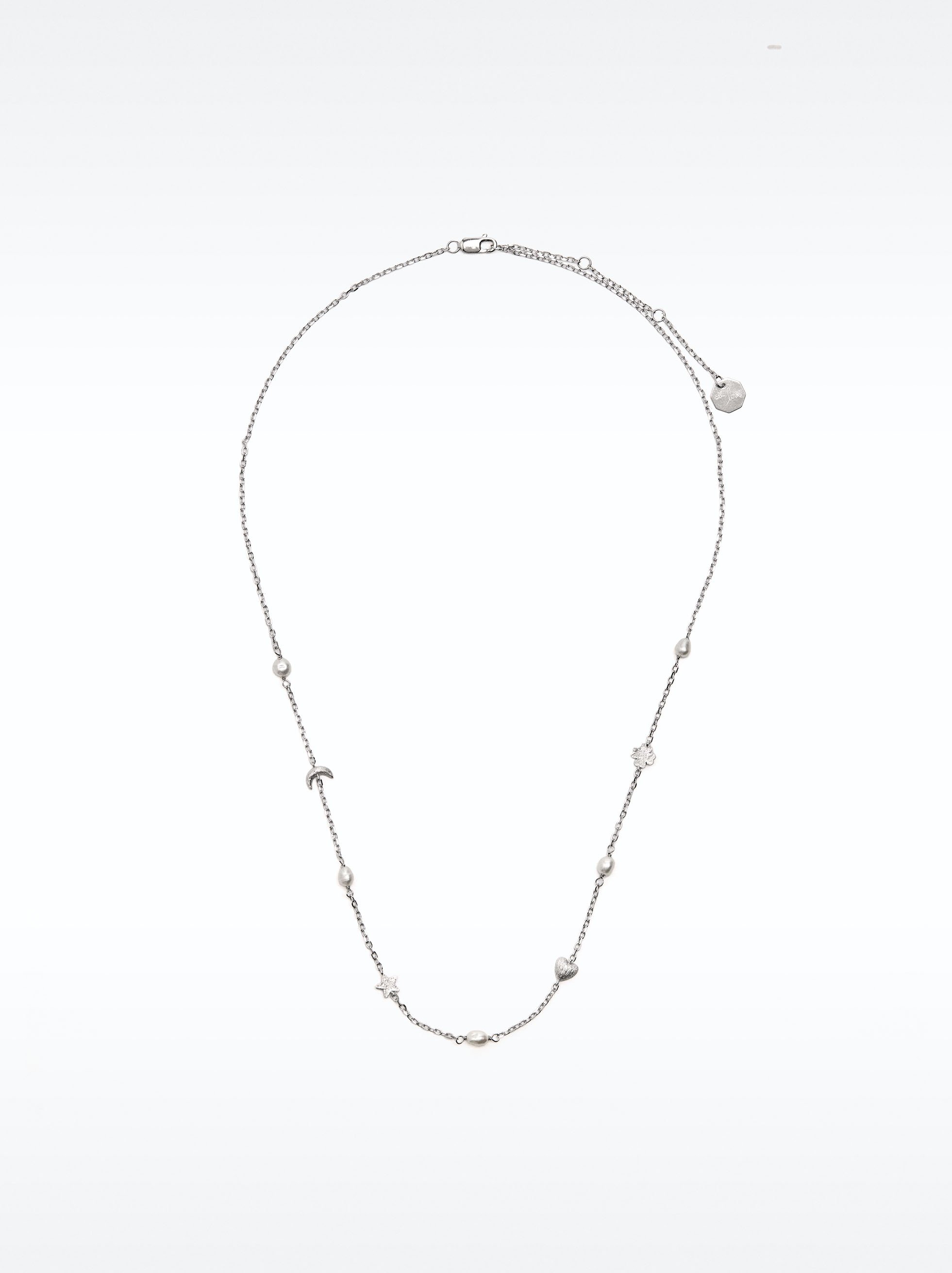 Necklace with freshwater pearls - 925 sterling silver image number 1.0