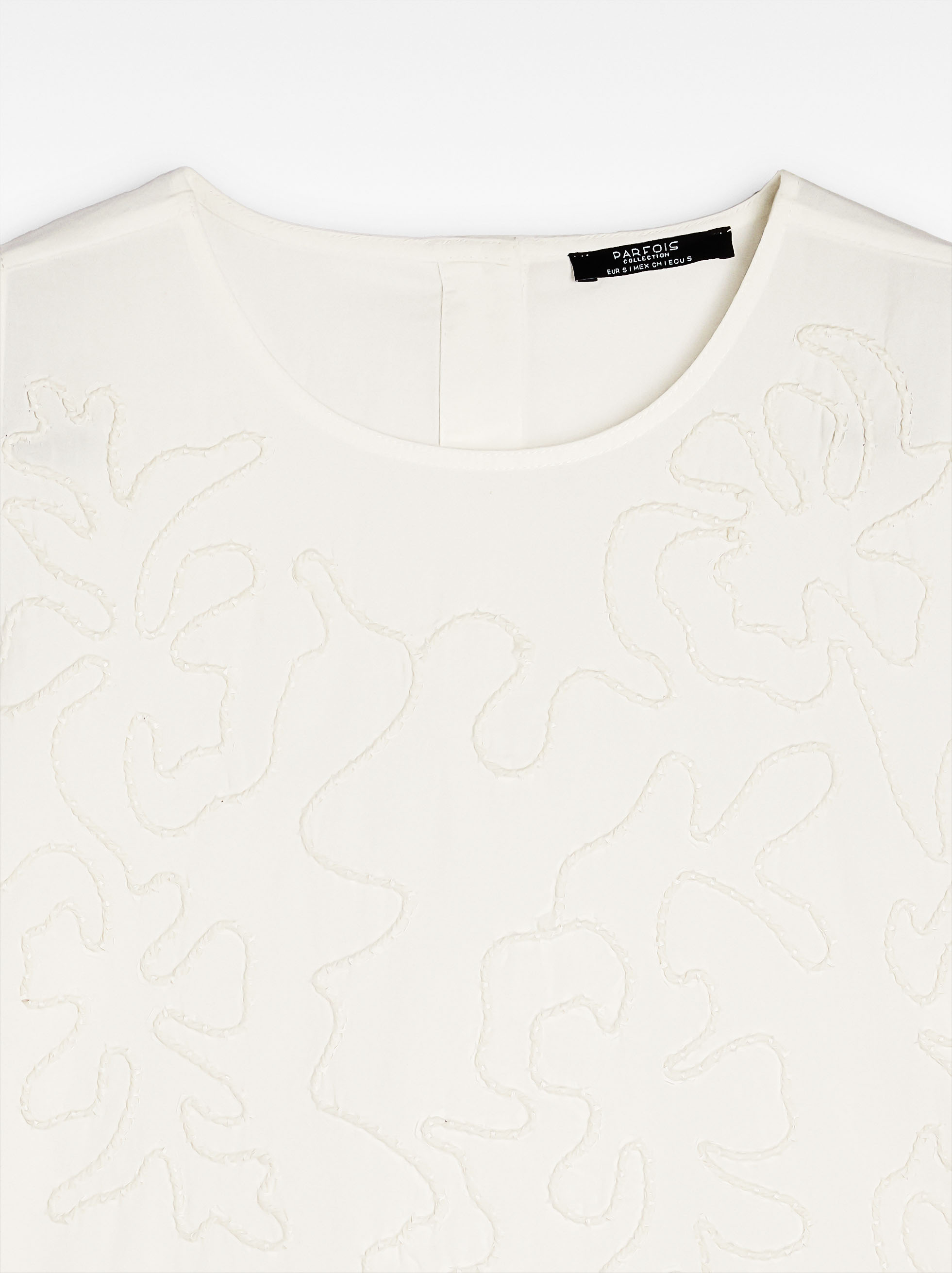 Top with embroidery 100% cotton image number 6.0