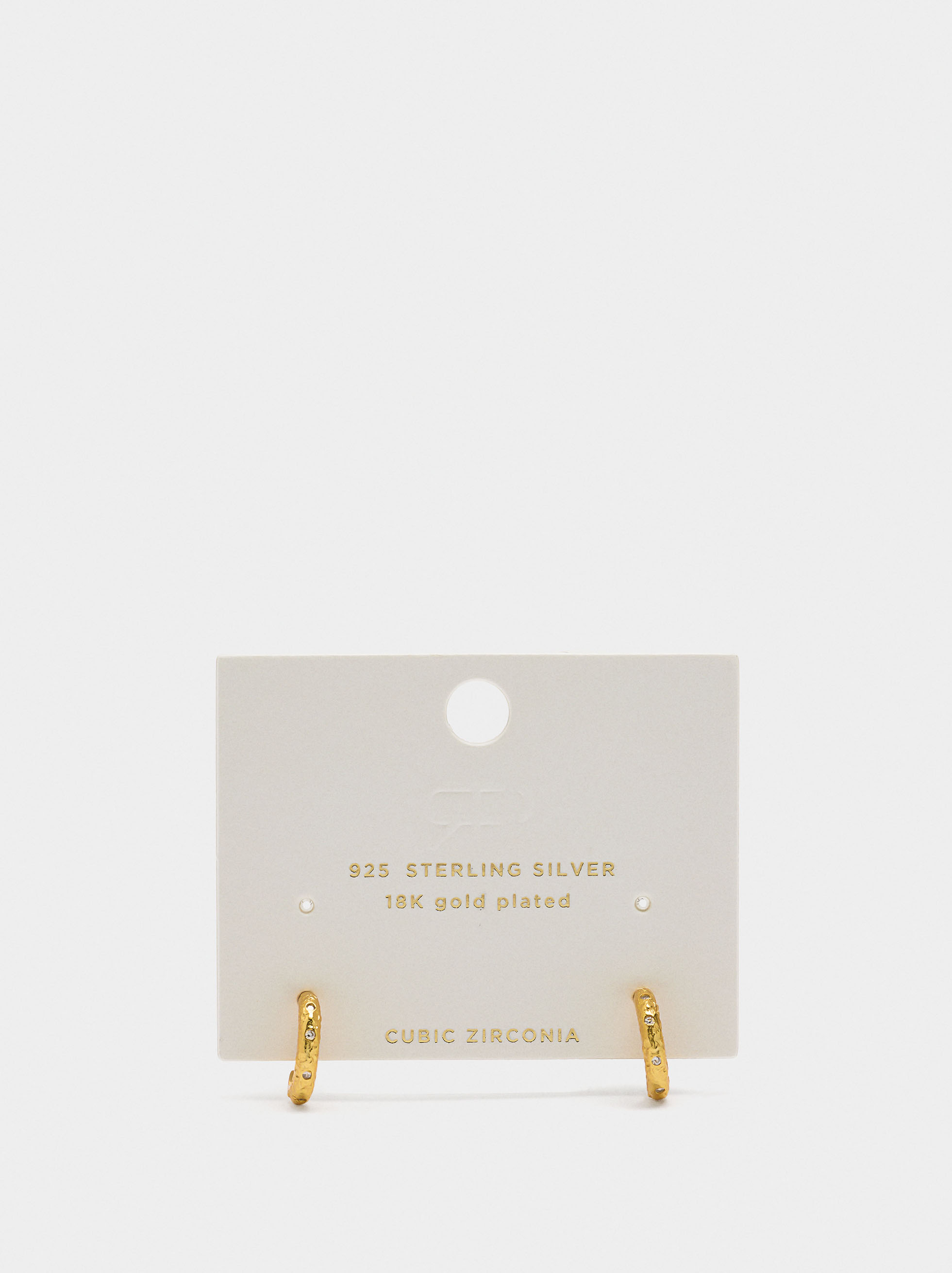 Earrings with cubic zirconia - 925 sterling silver image number 3.0