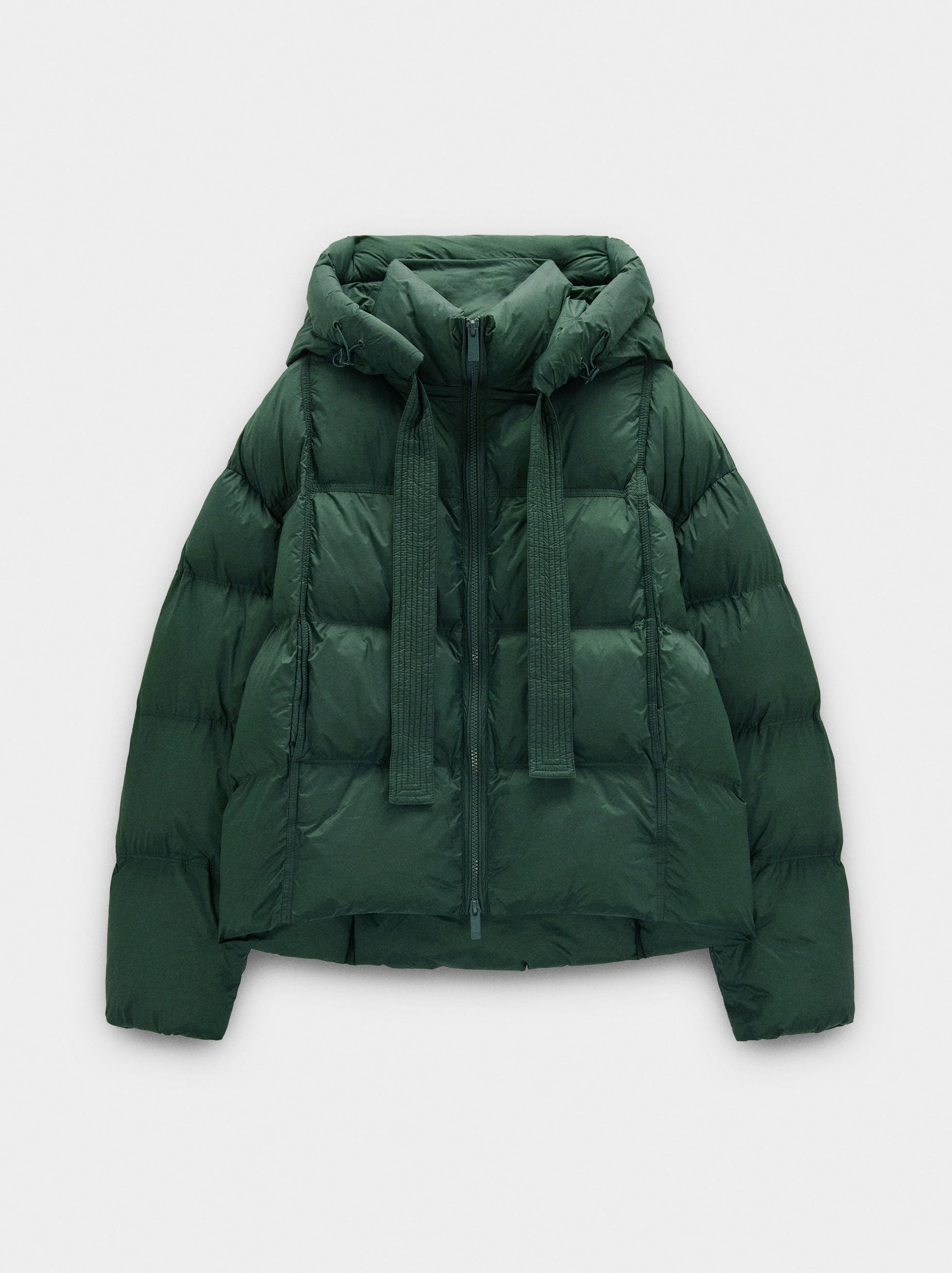 Quilted coat with removable hood image number 5.0