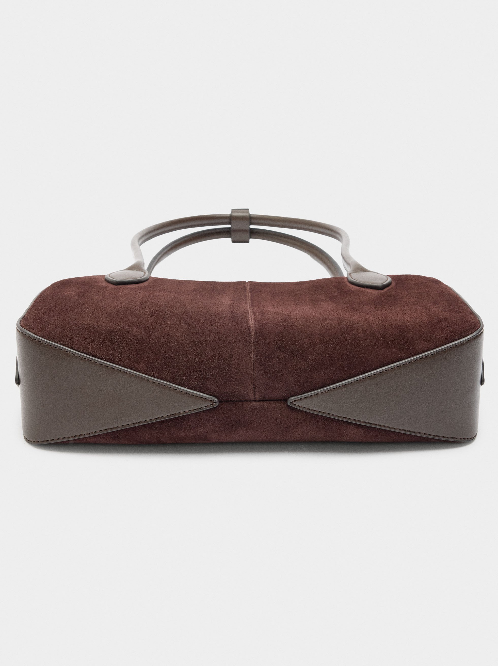 Shoulder bag with leather details image number 5.0