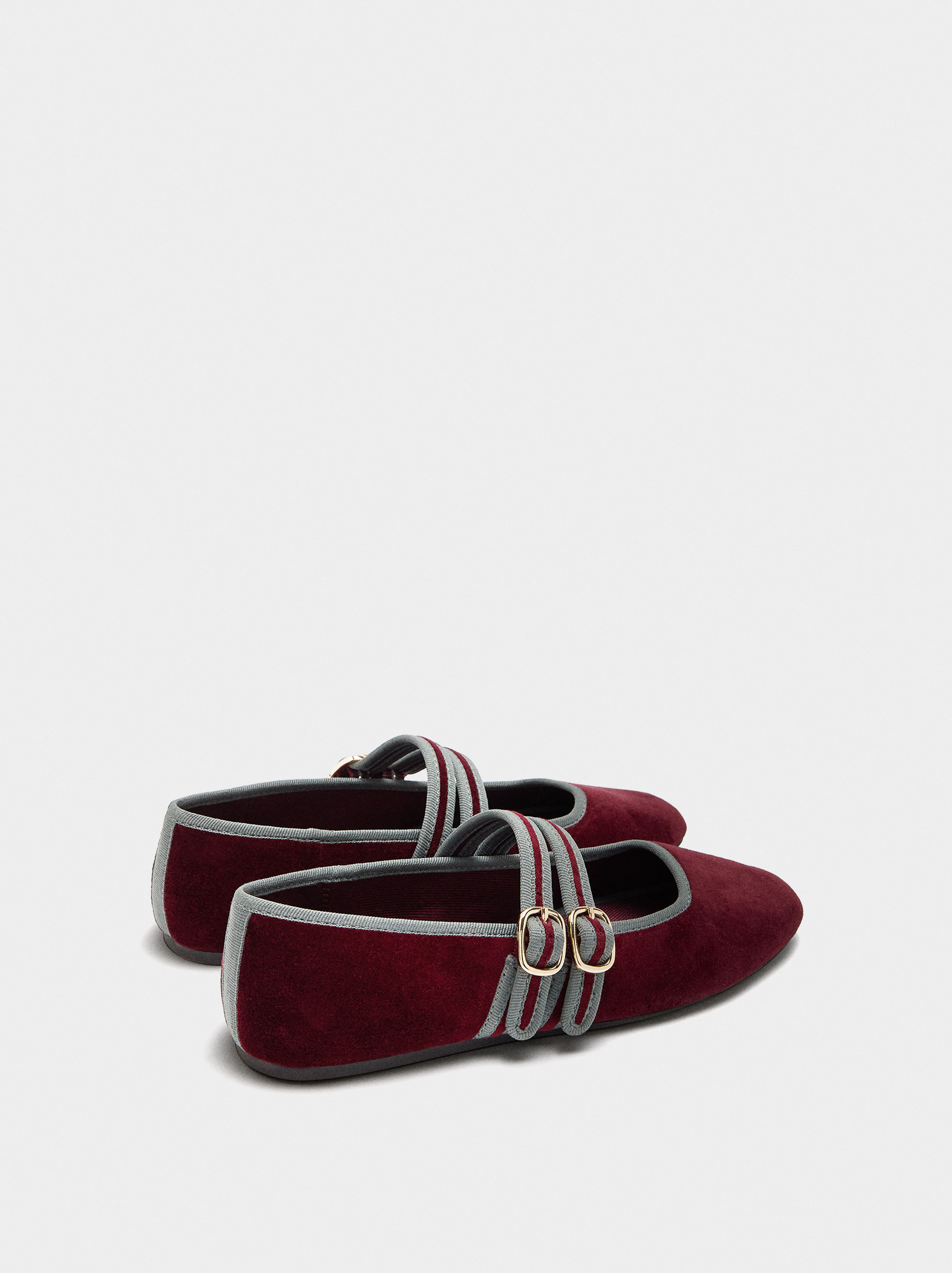 Ballerines en tissu avec double boucle image number 3.0