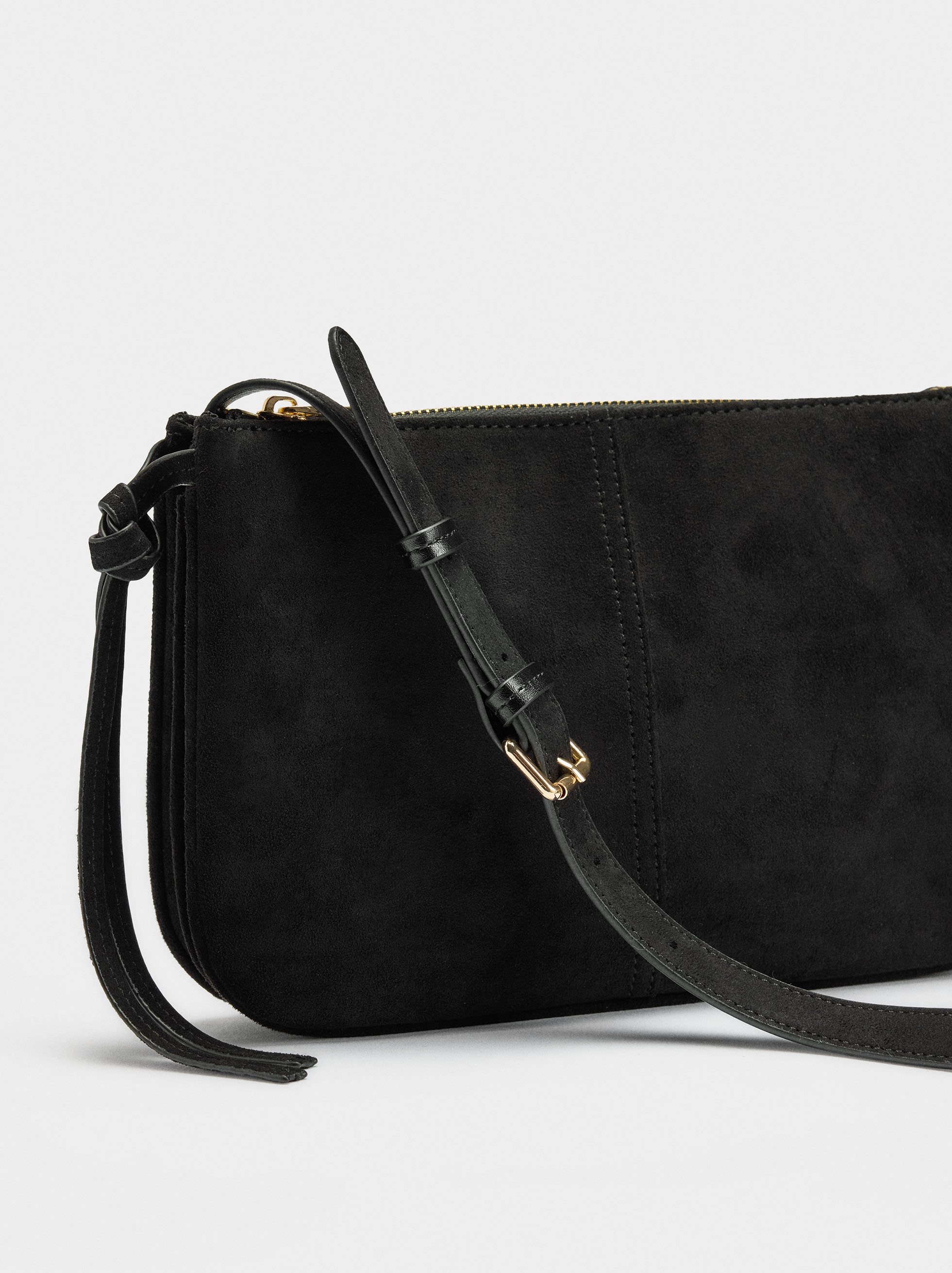 Crossbody bag suede effect image number 2.0
