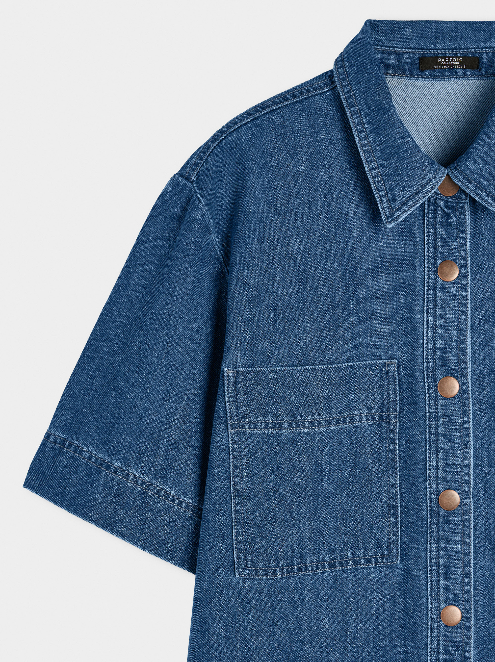 Kleid aus Denim, 100% Baumwolle image number 6.0