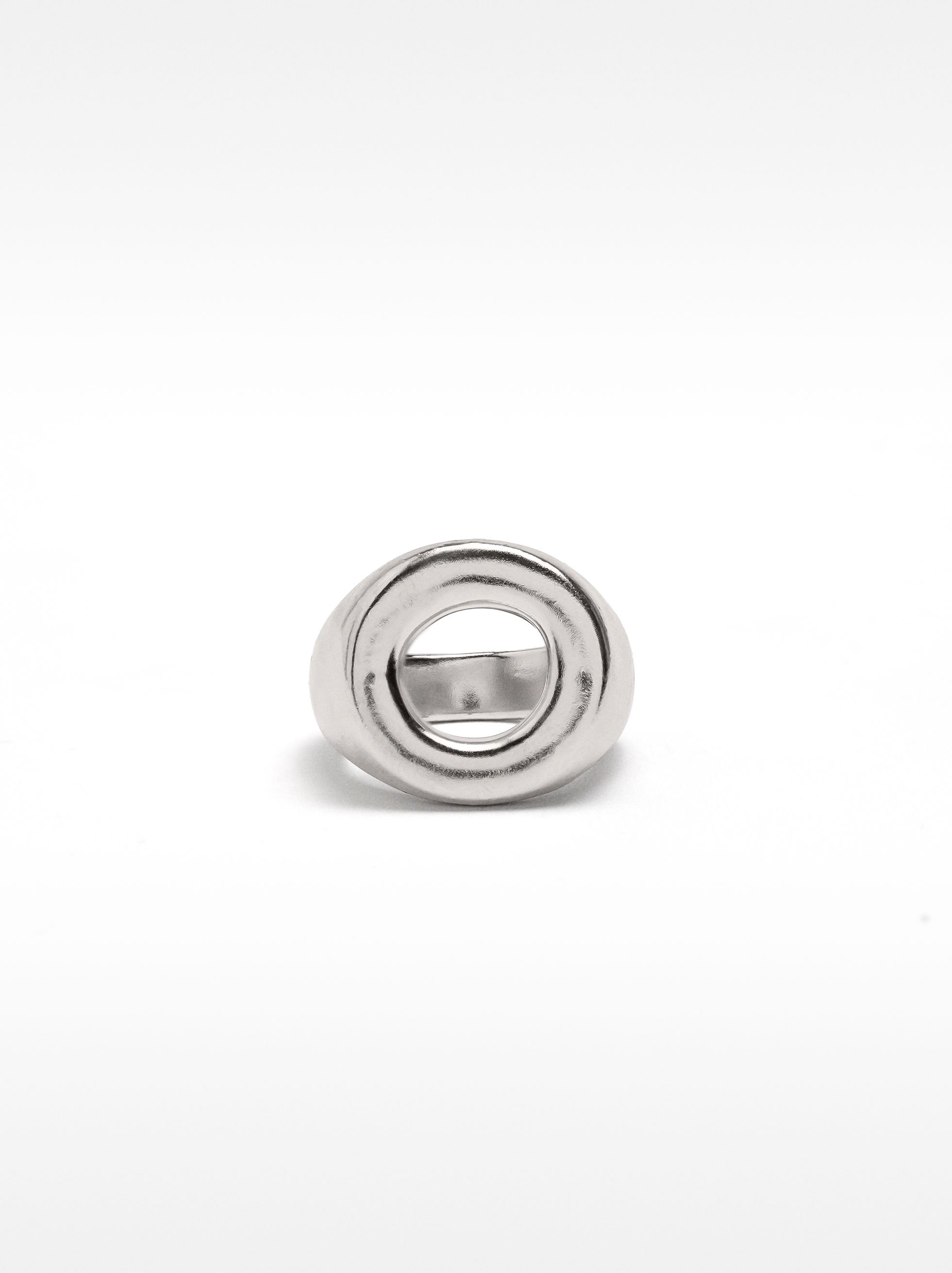 Anillo redondo de aro - plata de ley 925 image number 0.0