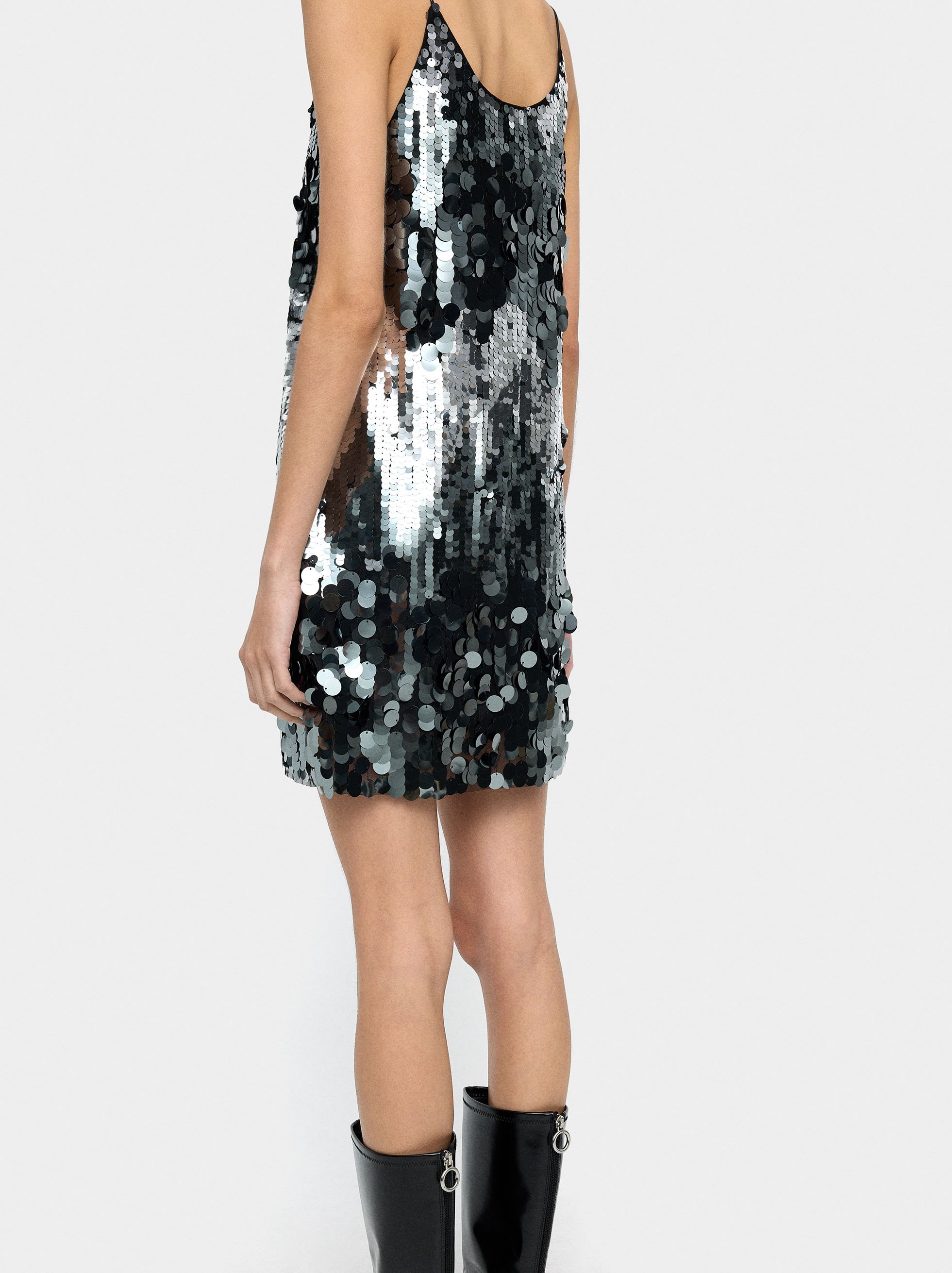 Short sequin dress image number 2.0