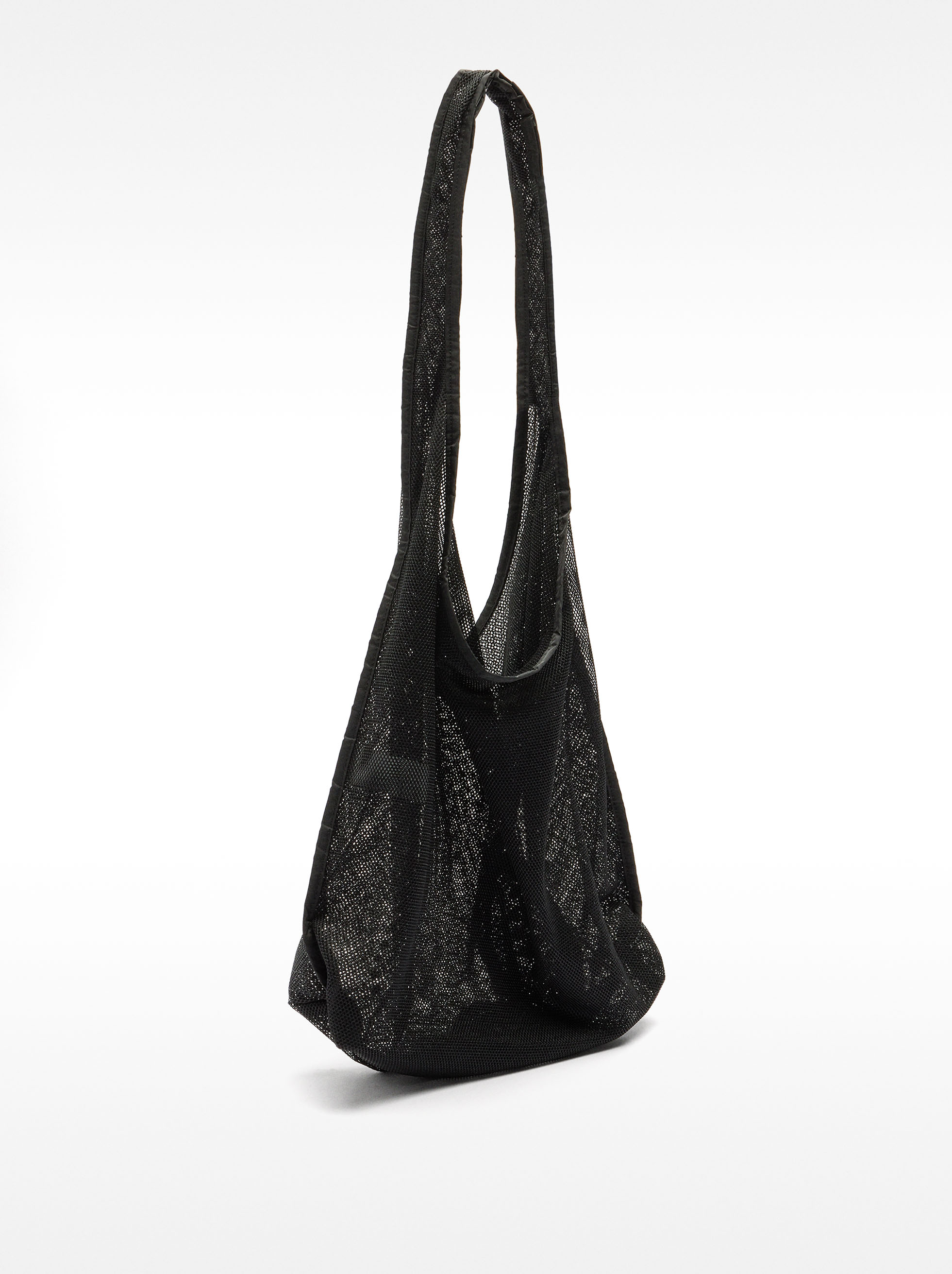 Mesh shoulder bag with applications image number 2.0