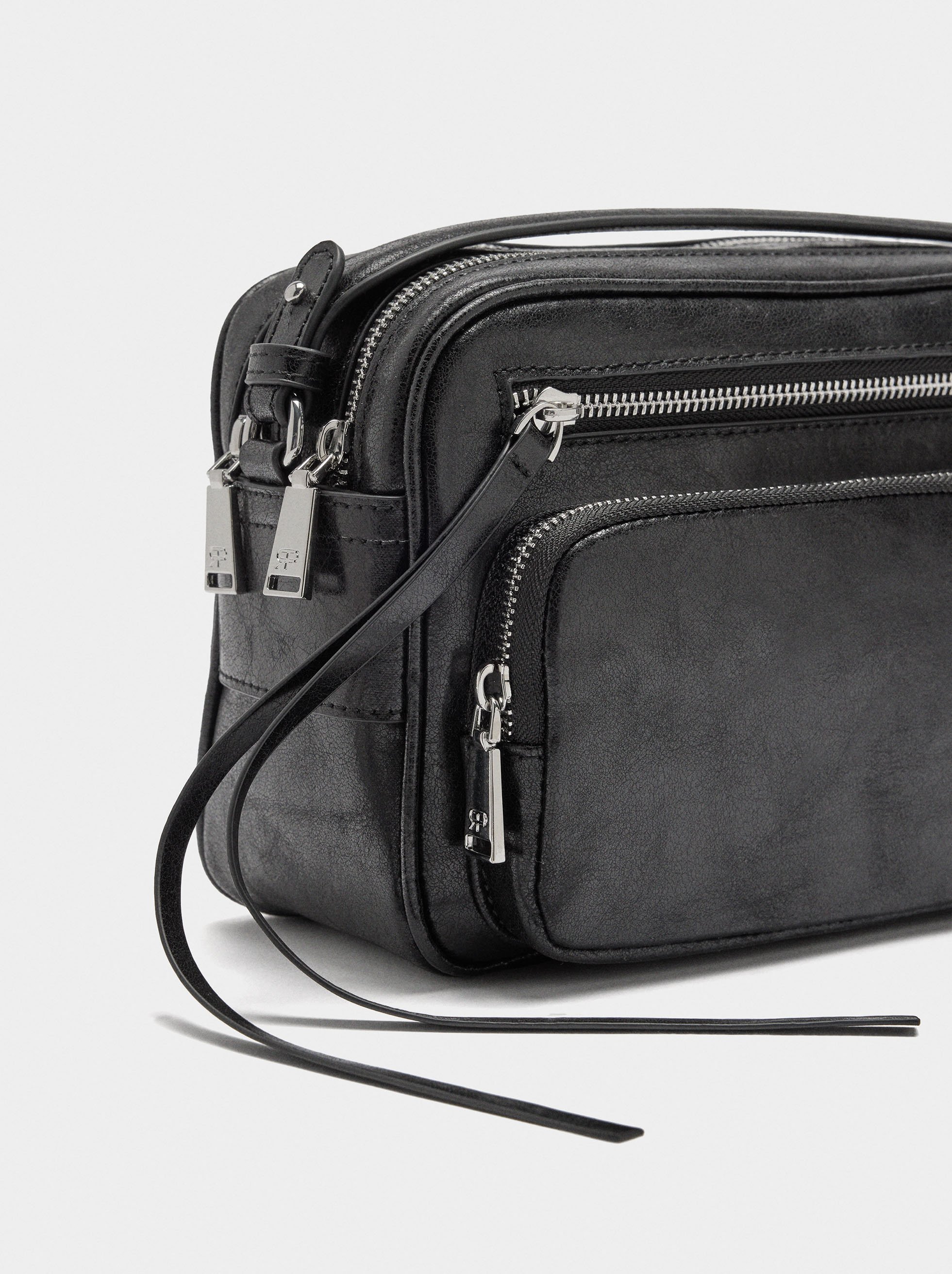 Crossbody bag with aged effect image number 2.0