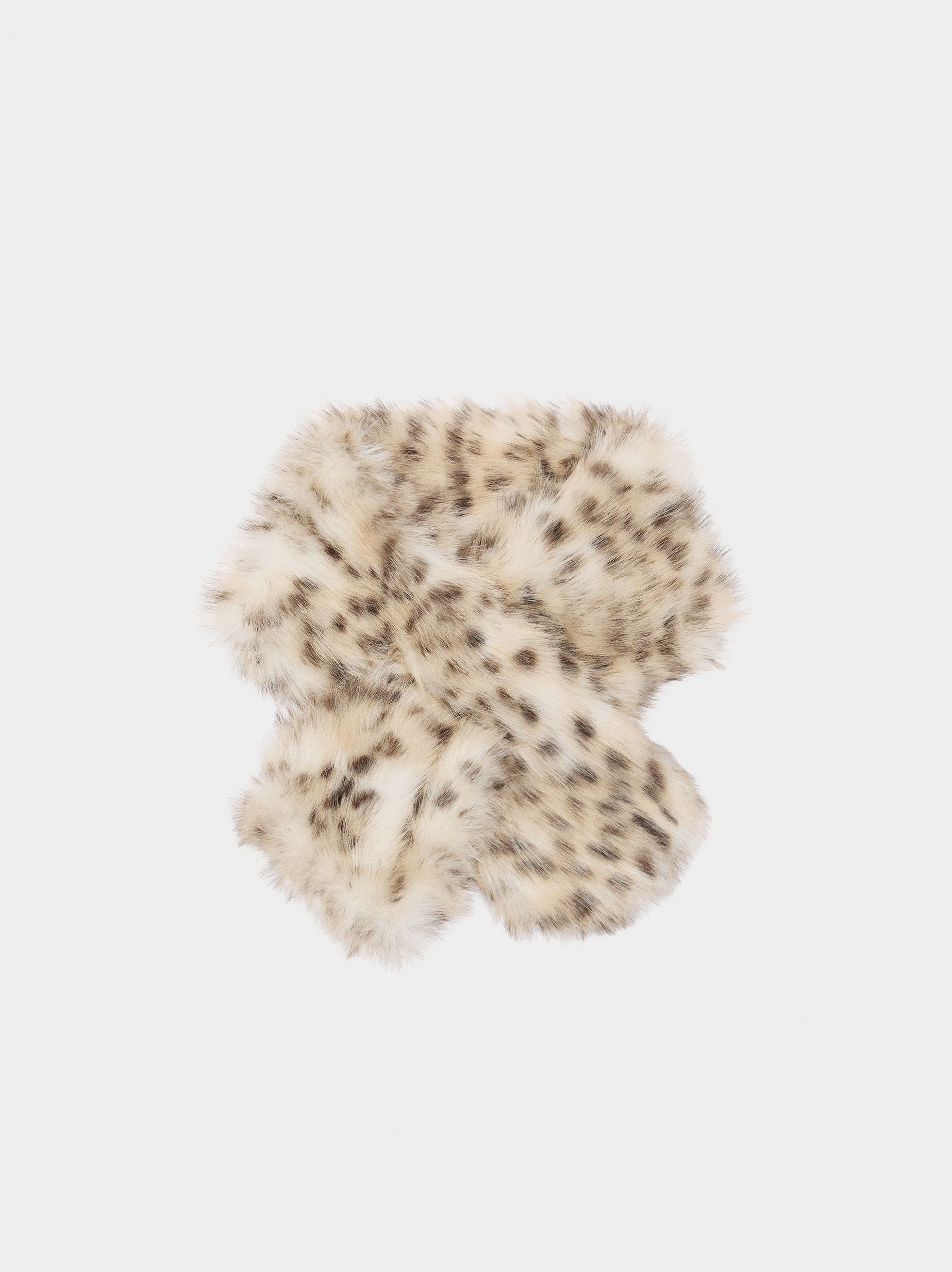 Estola aus Fell mit animalisch bedrucktem Muster image number 0.0