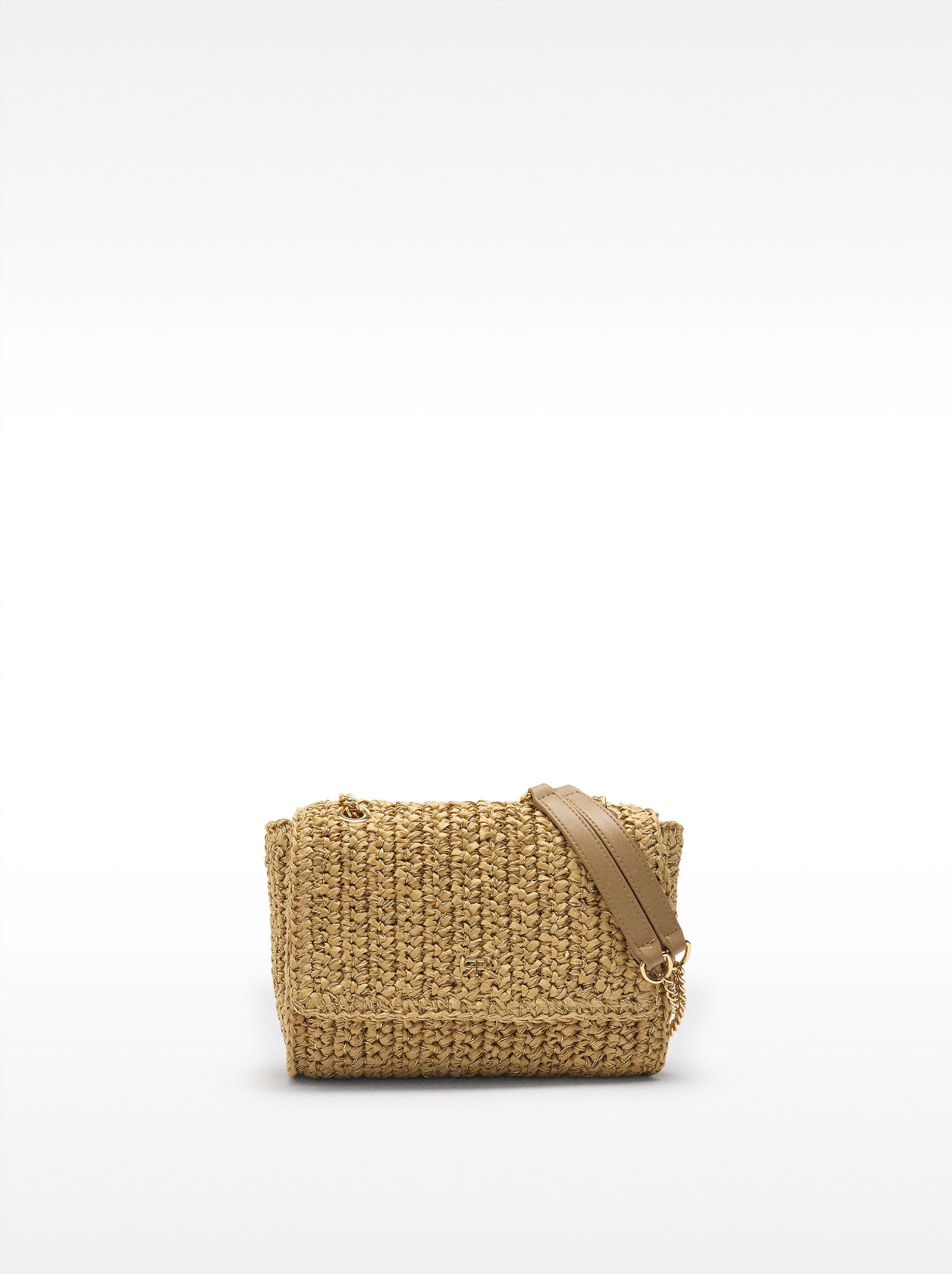 Bolso hombro efecto rafia image number 0.0