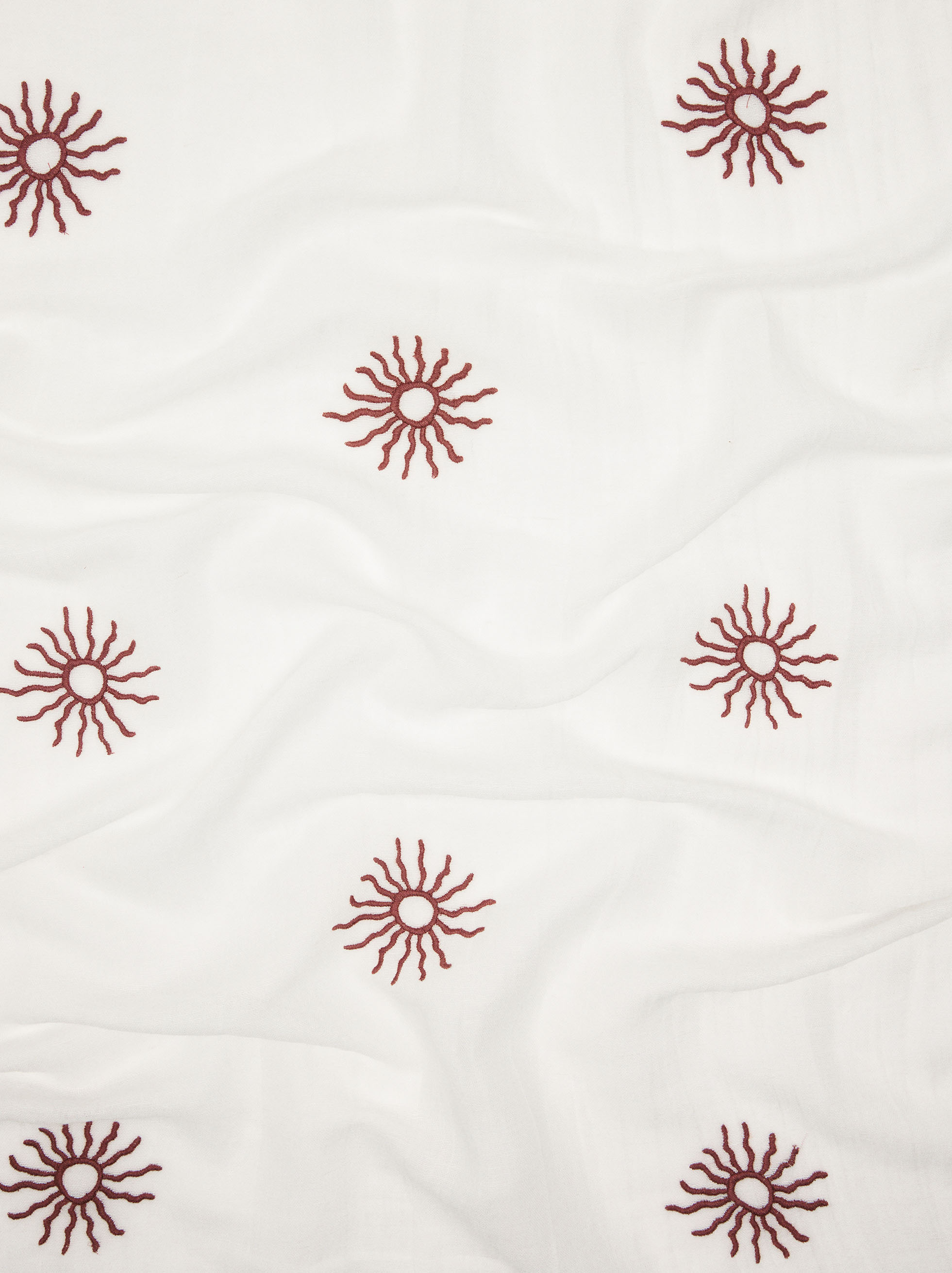 Pashmina ricamata in lino image number 1.0