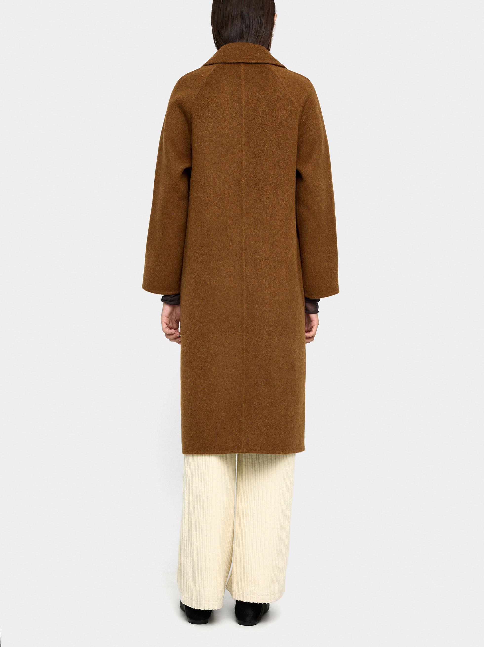 Long coat with wool blend image number 2.0