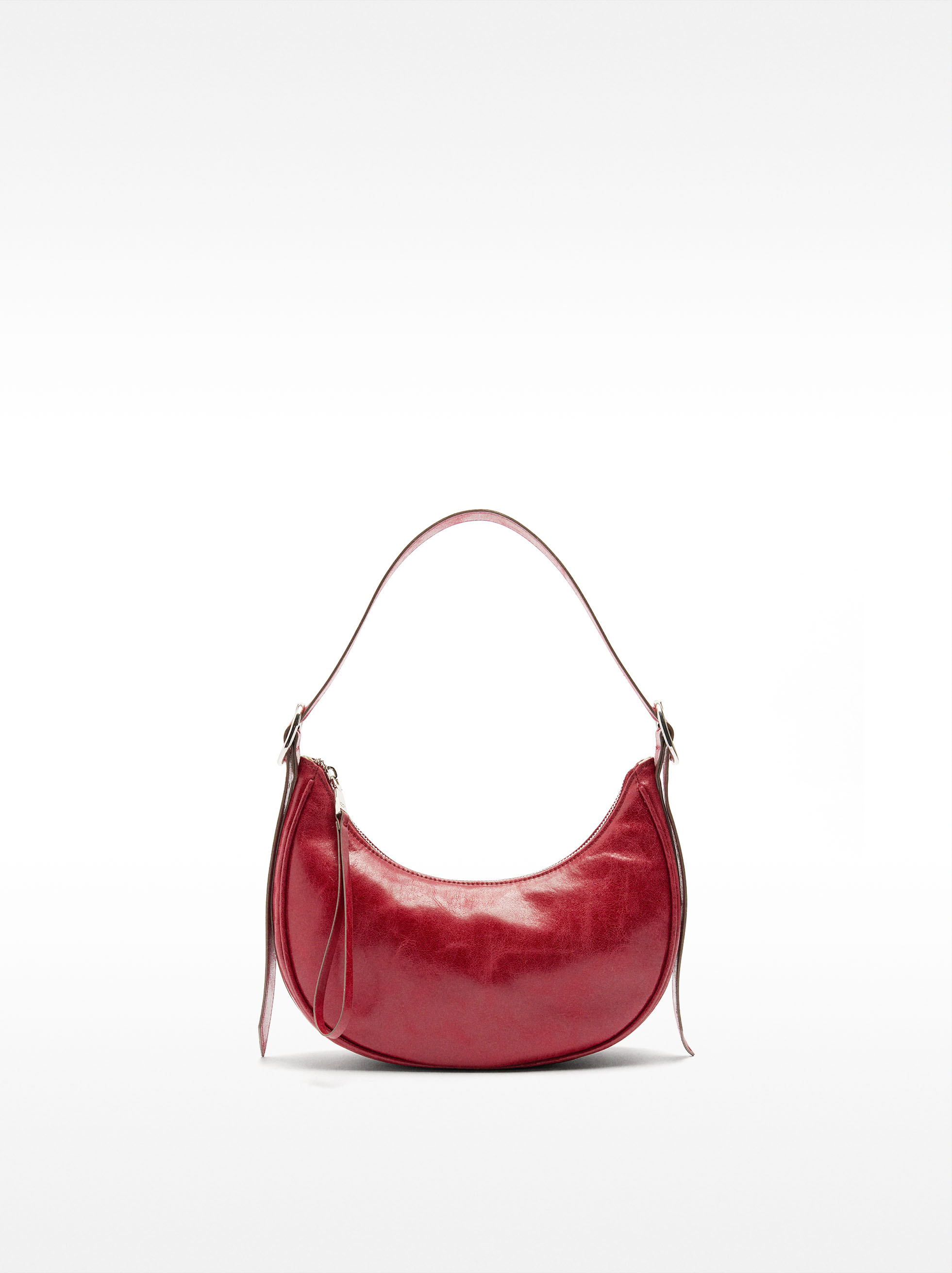 Borsa hobo a spalla effetto craquelé image number 0.0