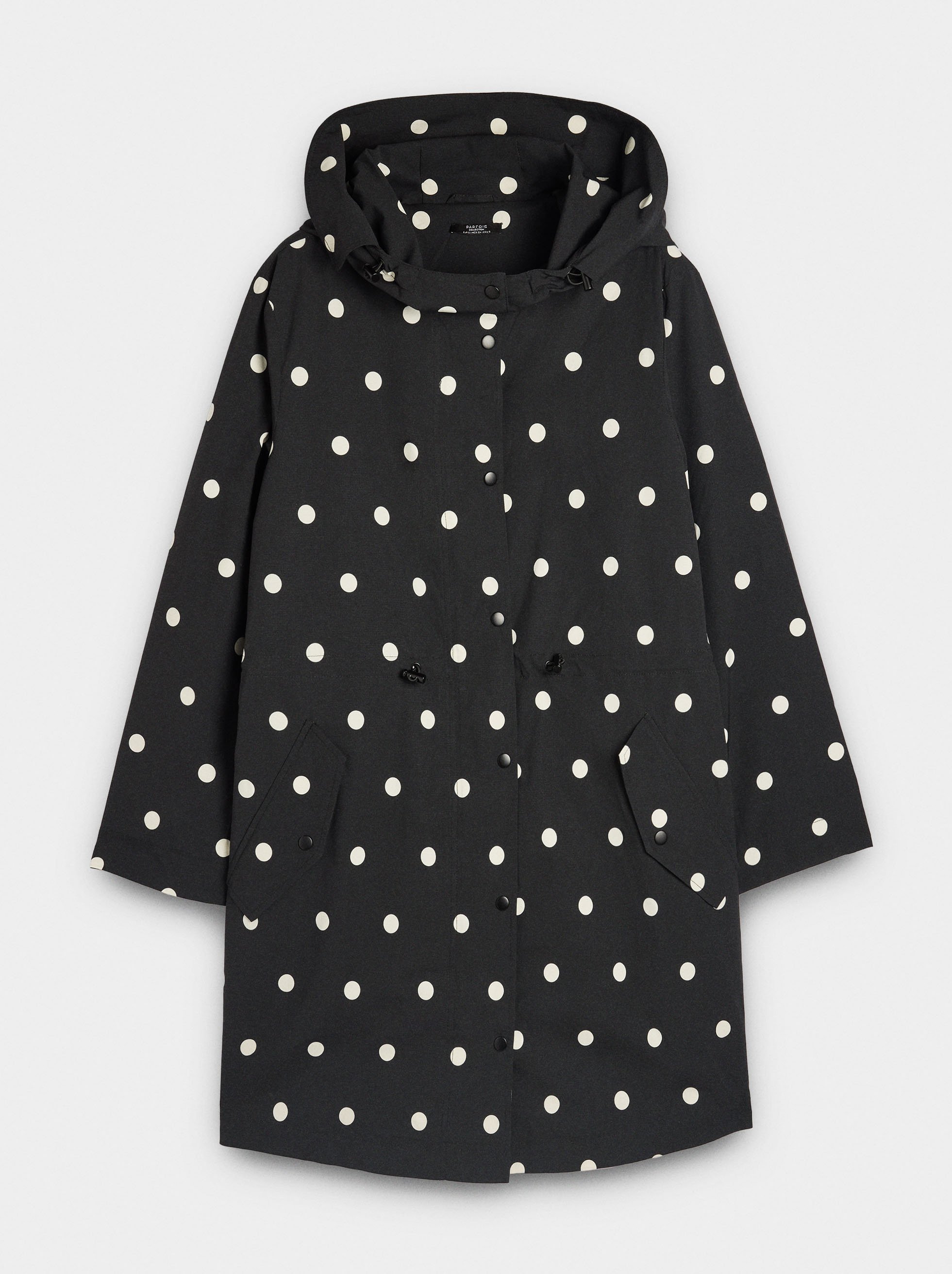 Parka à pois avec capuche image number 5.0