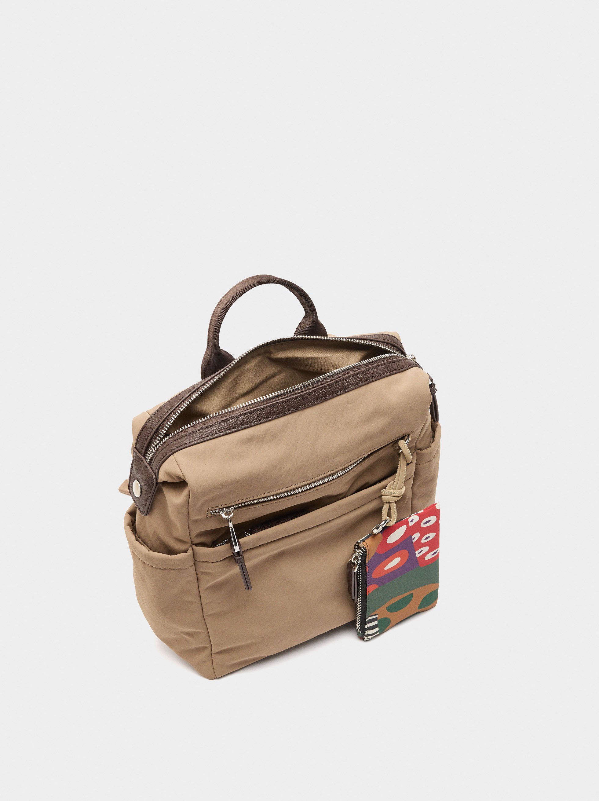 Nylon laptop backpack 13" image number 4.0