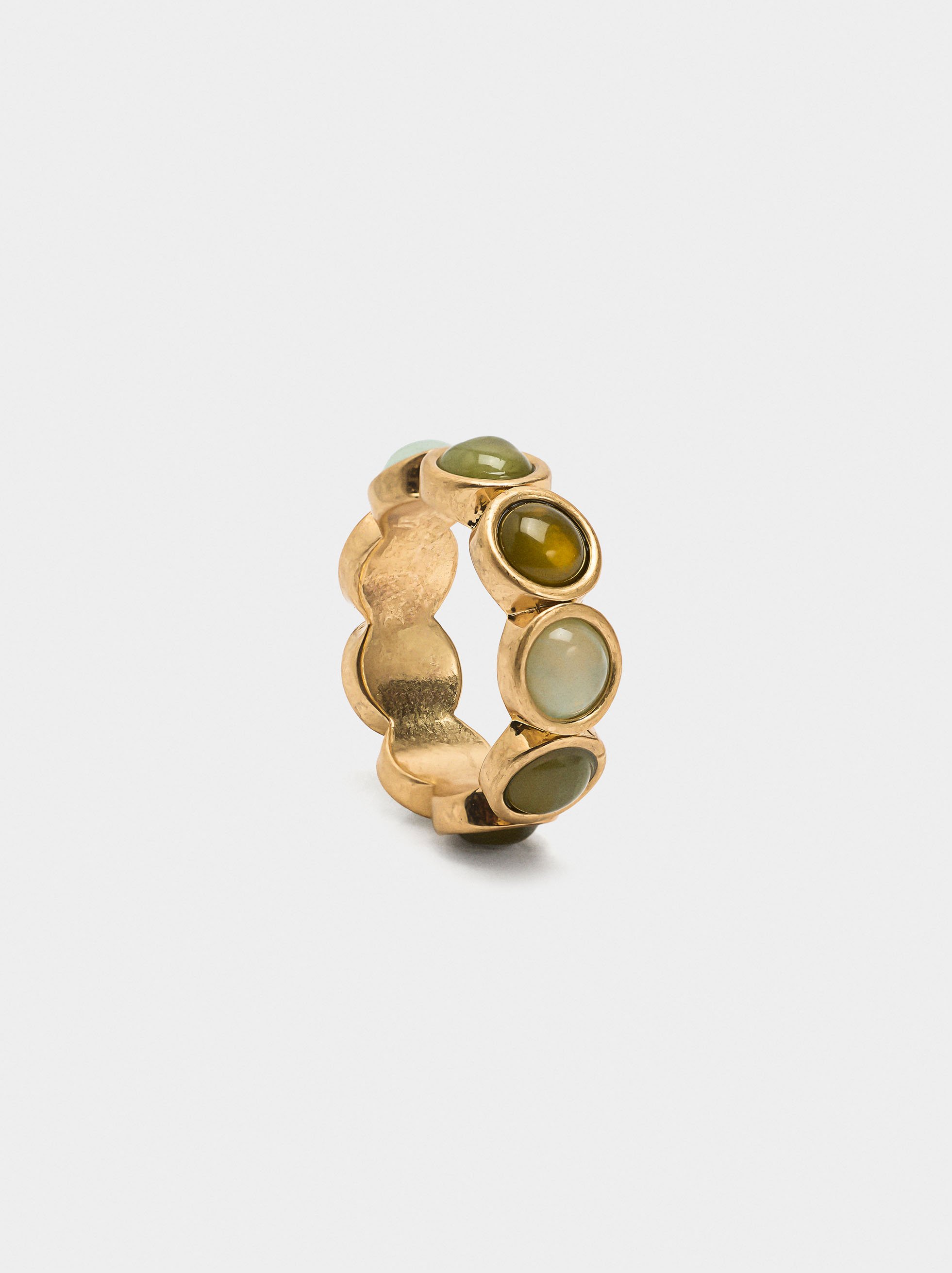 Ring with multicolor crystals image number 1.0