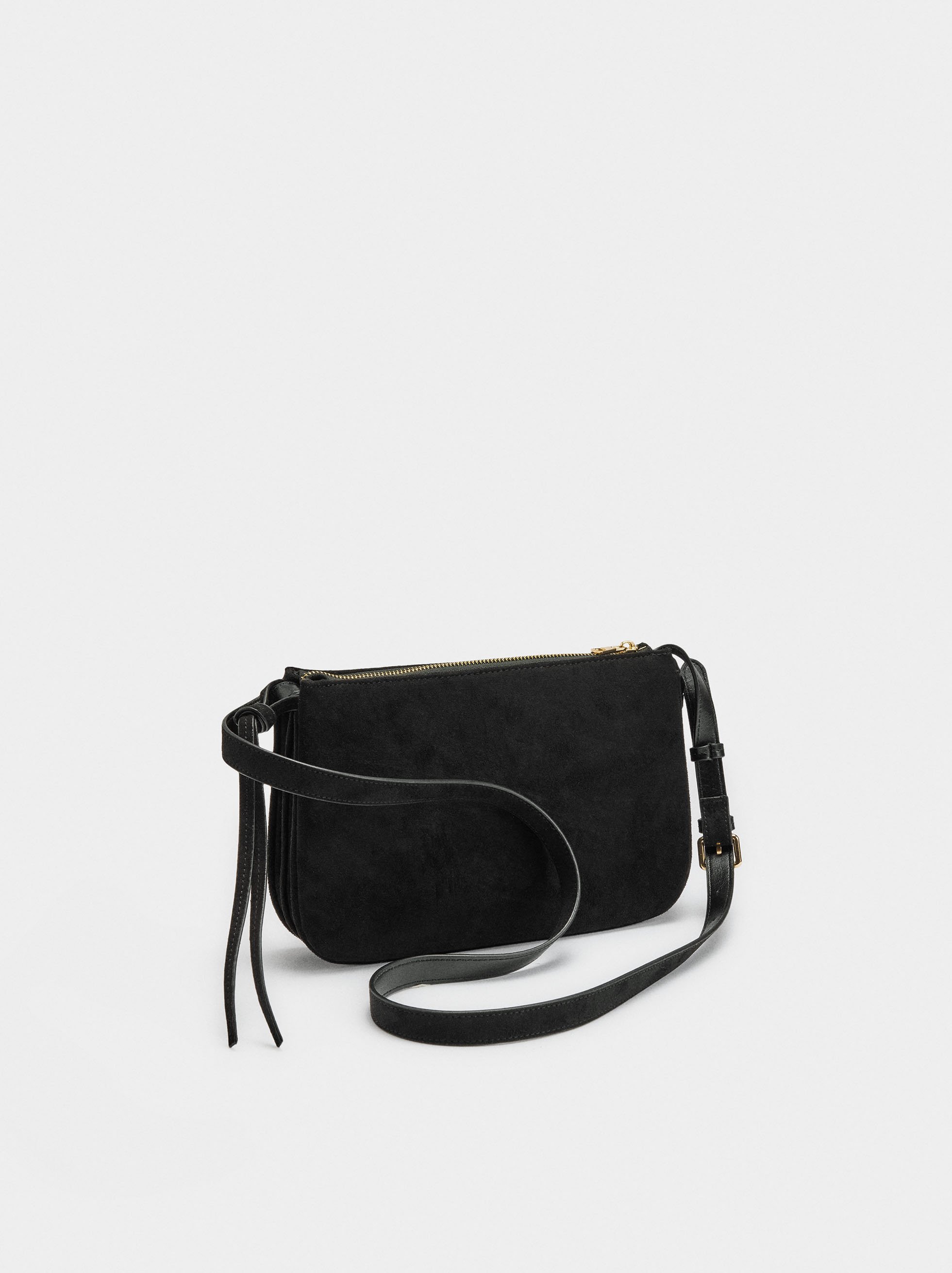 Crossbody bag suede effect image number 2.0