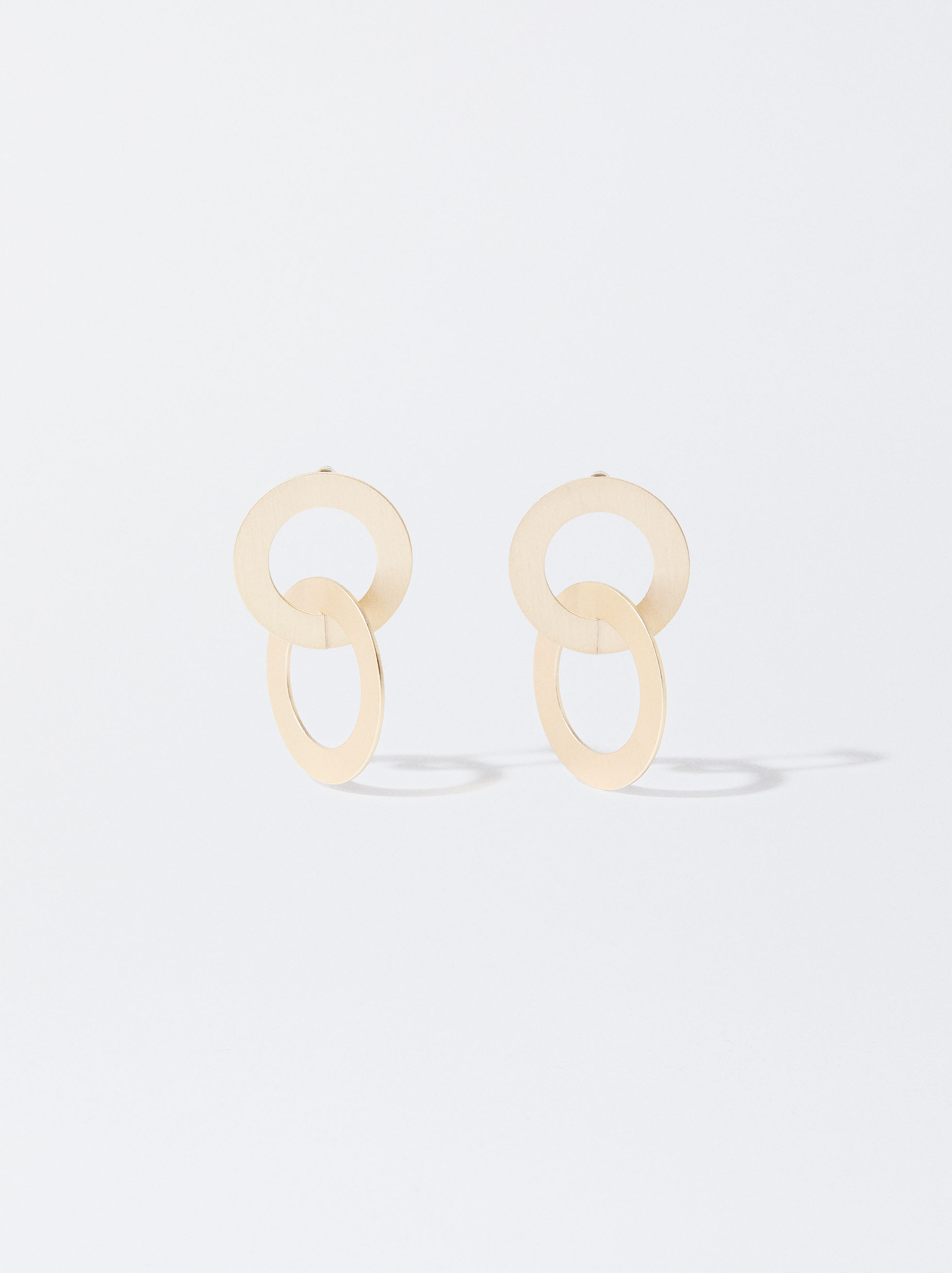 Geometric Golden Earrings image number 0.0