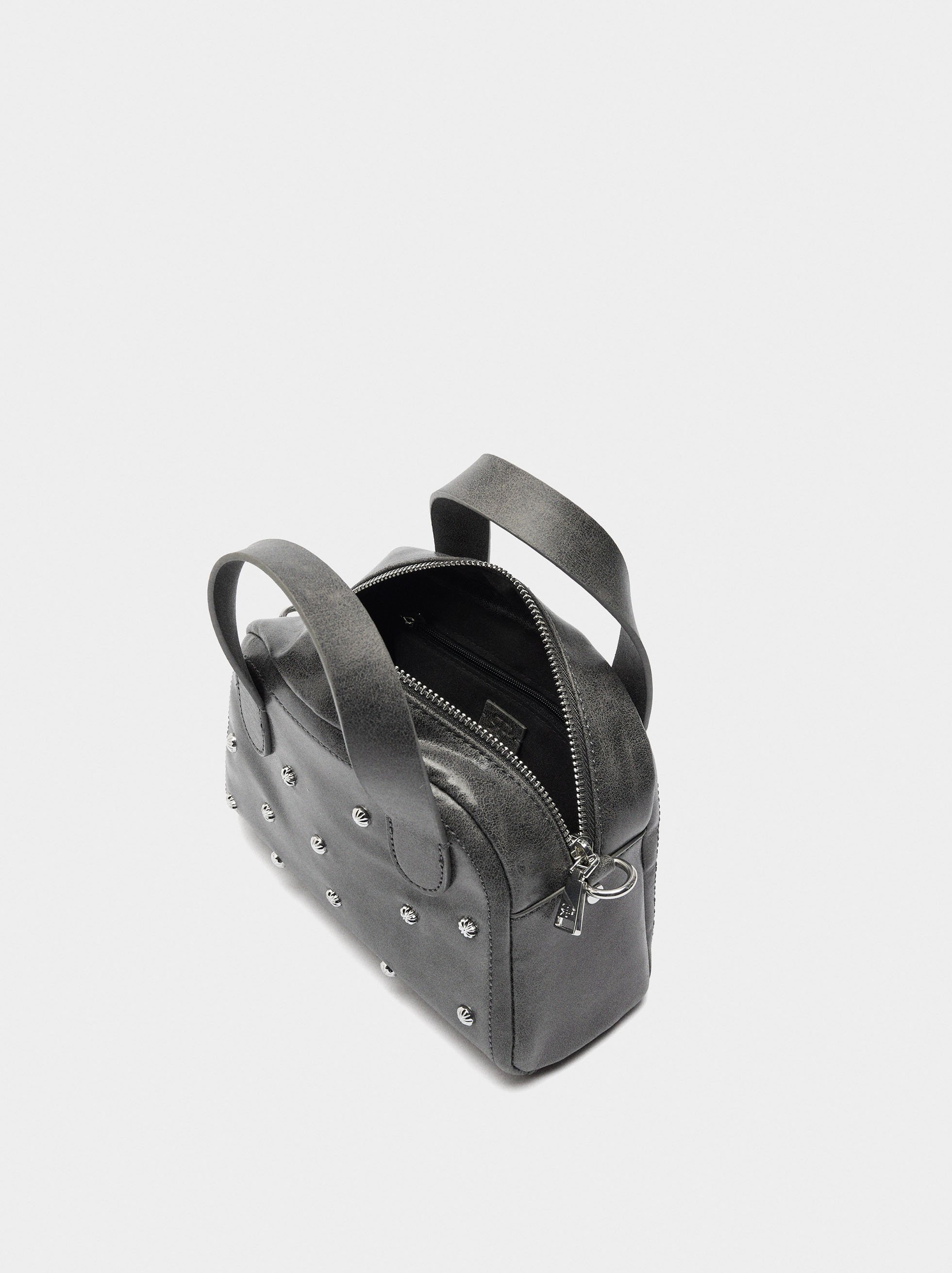 Tote bag with metallic details image number 3.0