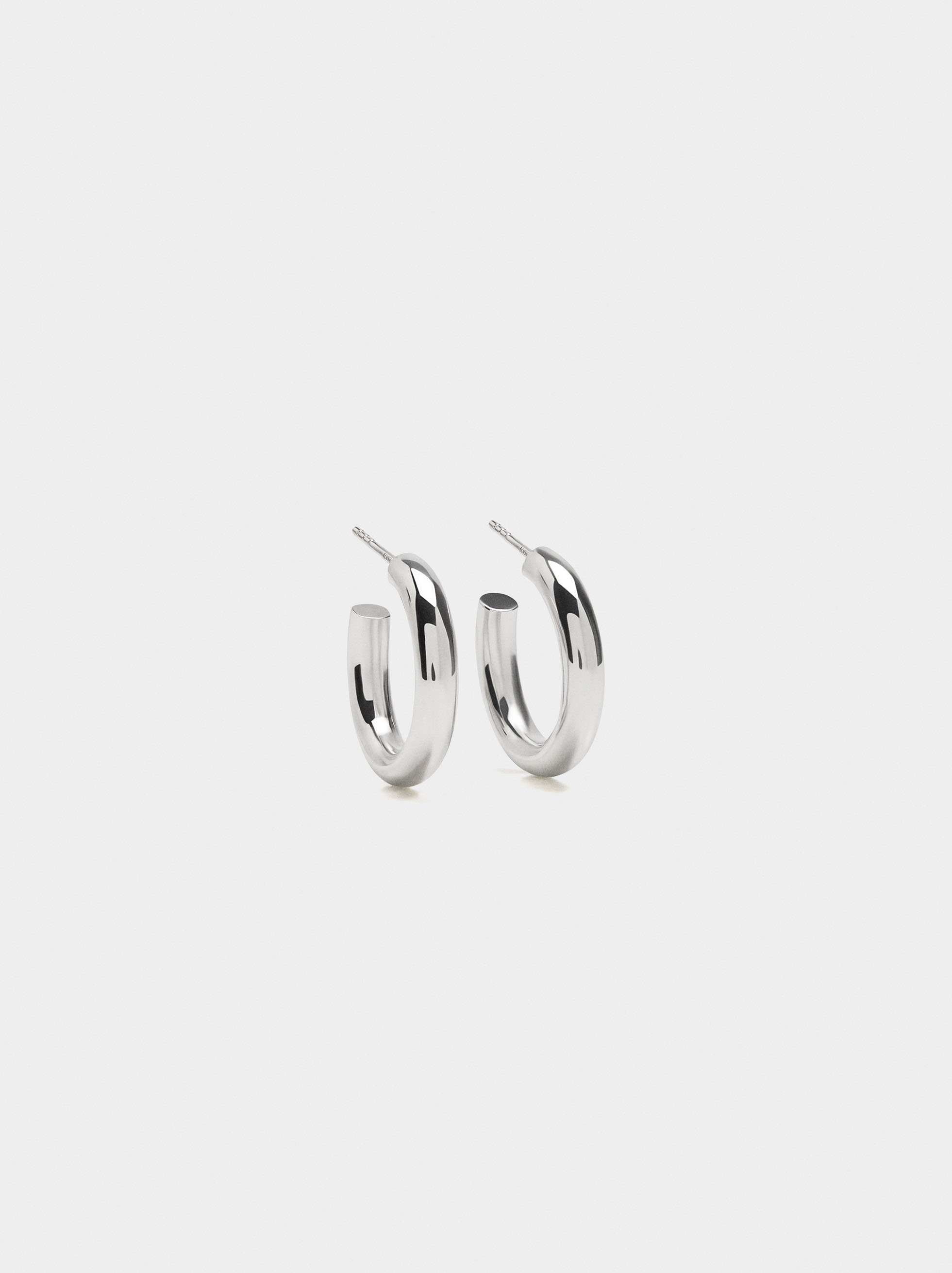 Créoles ouvertes en argent sterling 925 image number 0.0