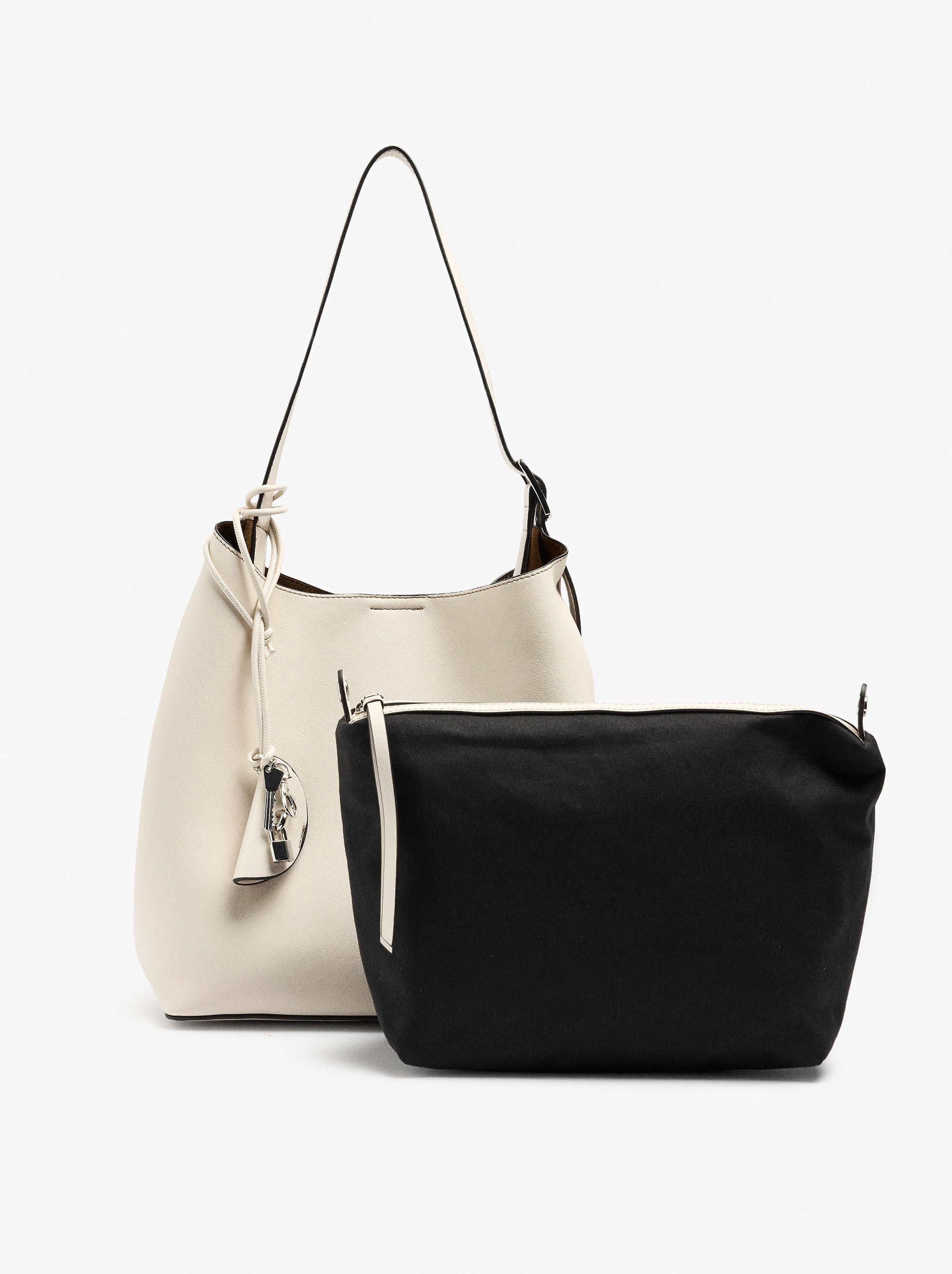 Shoulder bag with removable bag image number 2.0