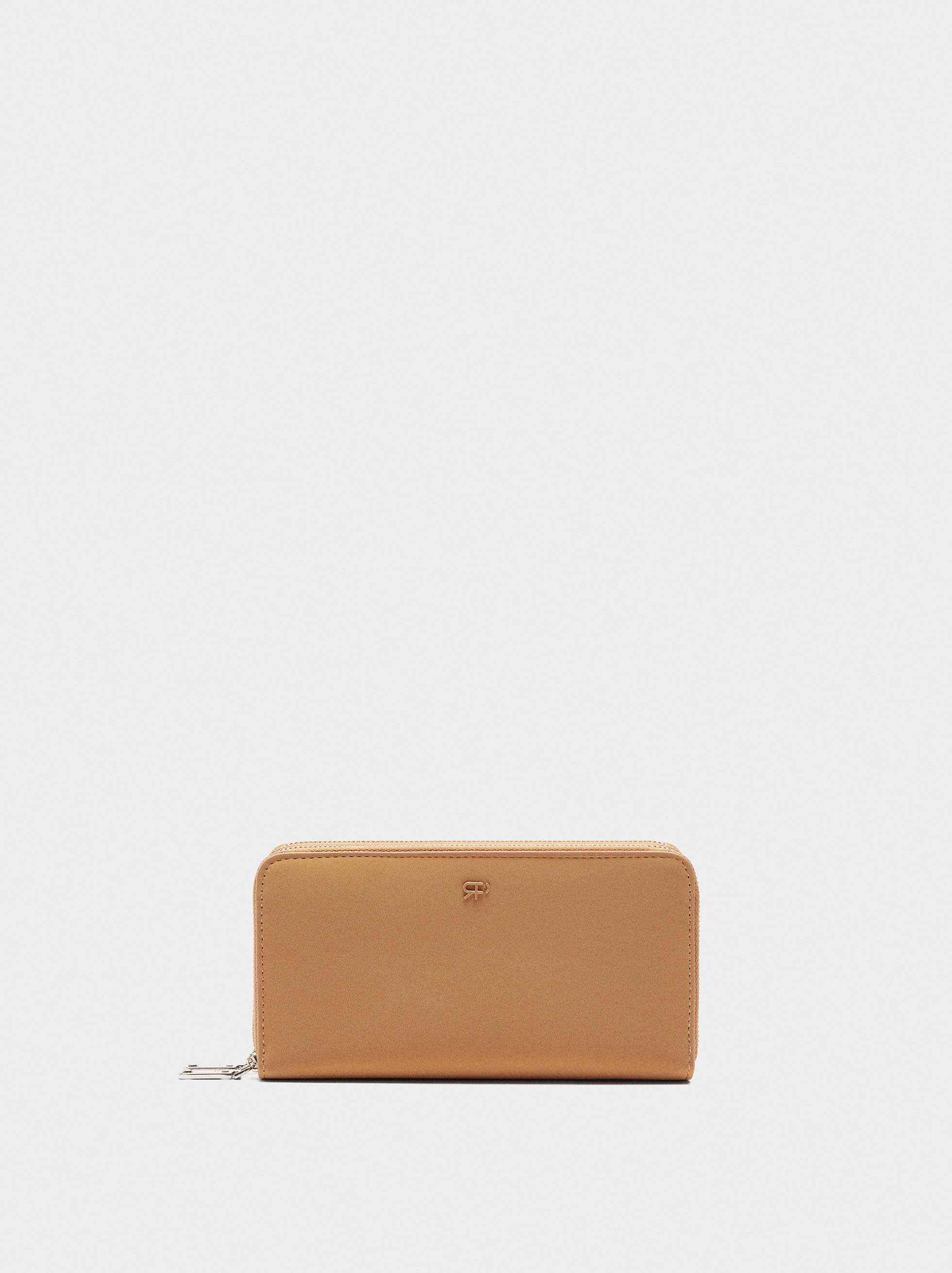 Soft texture wallet with zipper image number 0.0