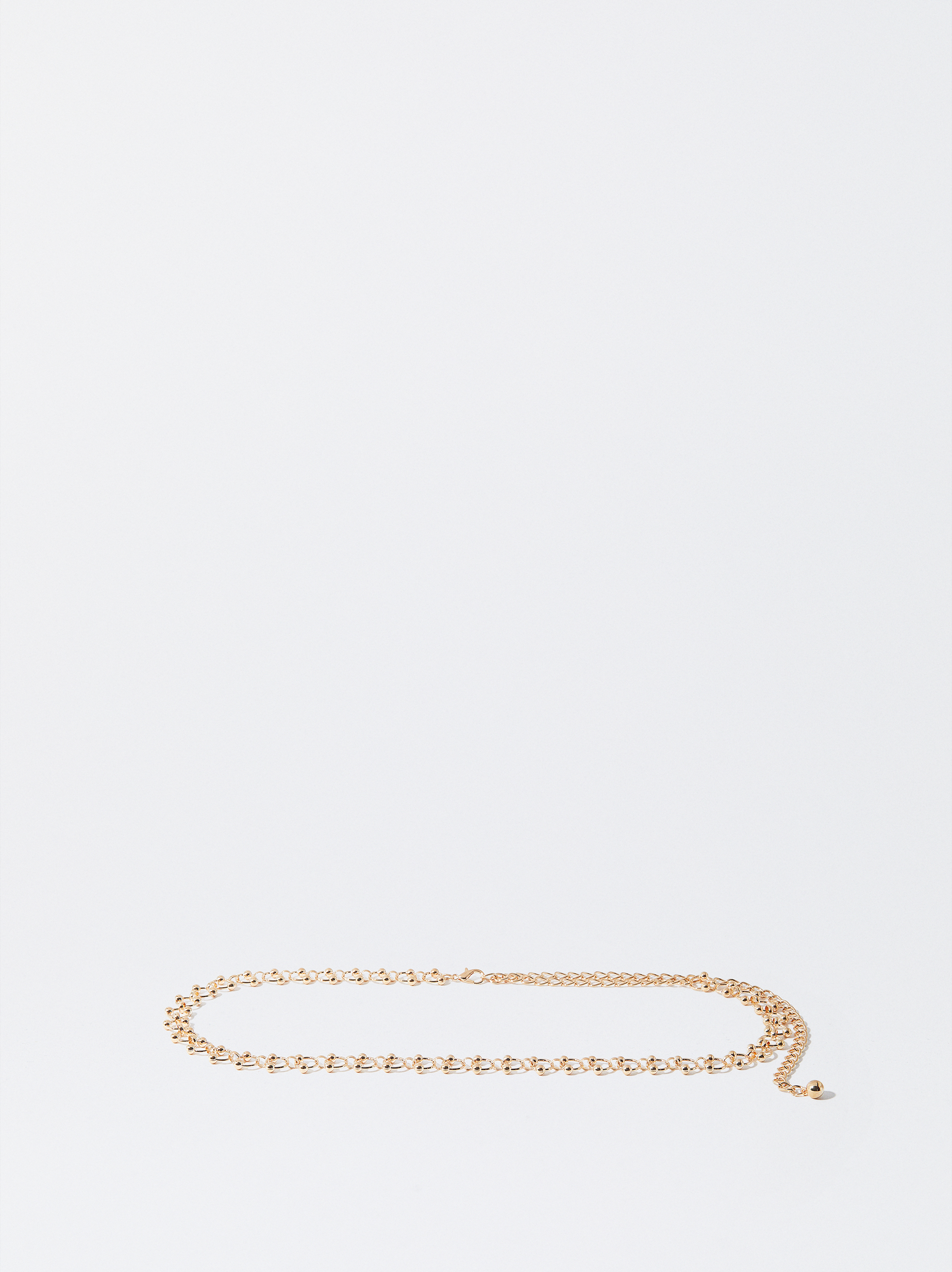 Rose gold sales metal belt