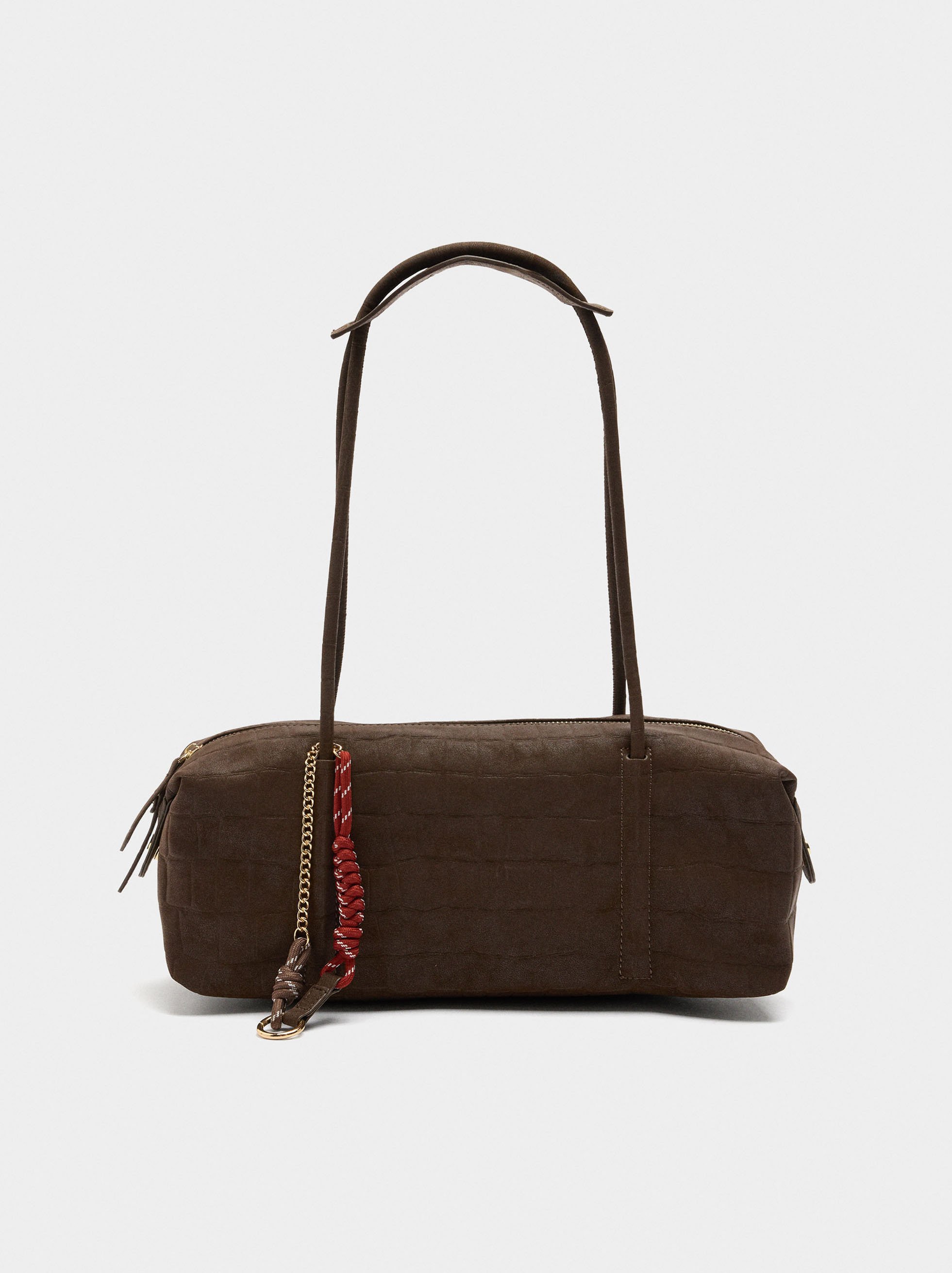 Shoulder bag with animal embossing image number 4.0