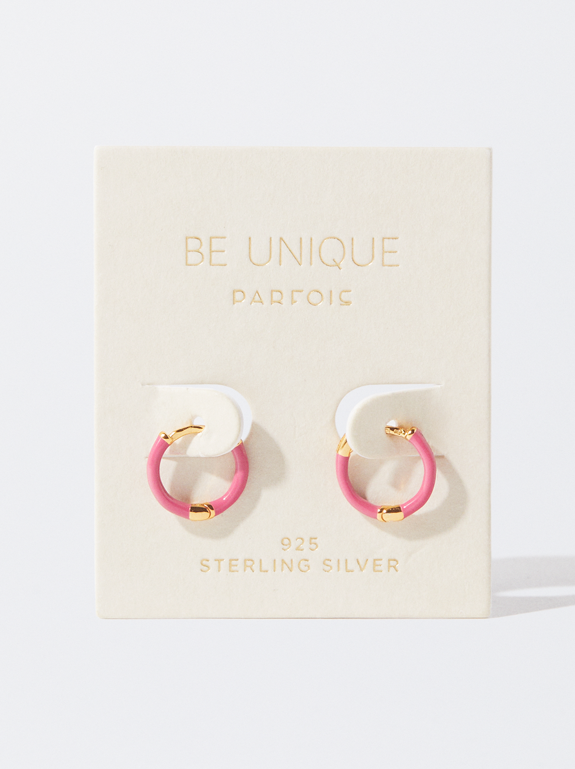 925 silver personalised hoop earrings enameled image number 3.0