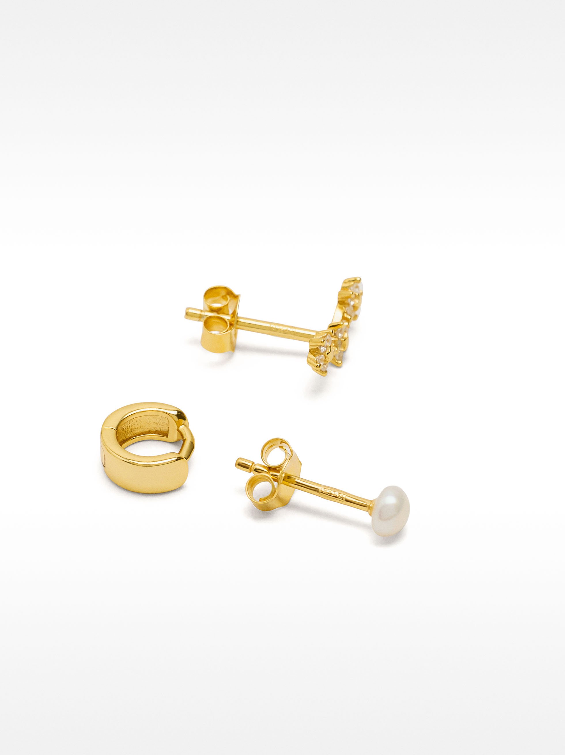 Earring set with zirconia – 925 sterling silver image number 3.0