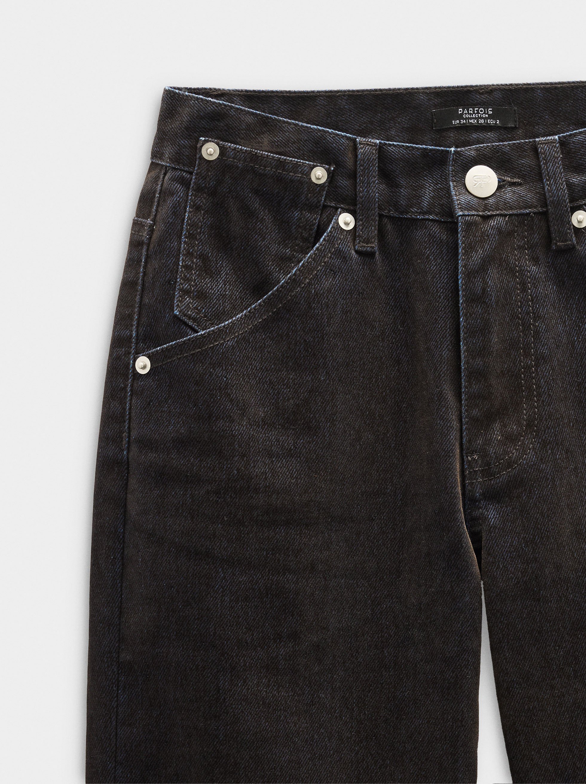 Pantalon en denim effet velours image number 5.0