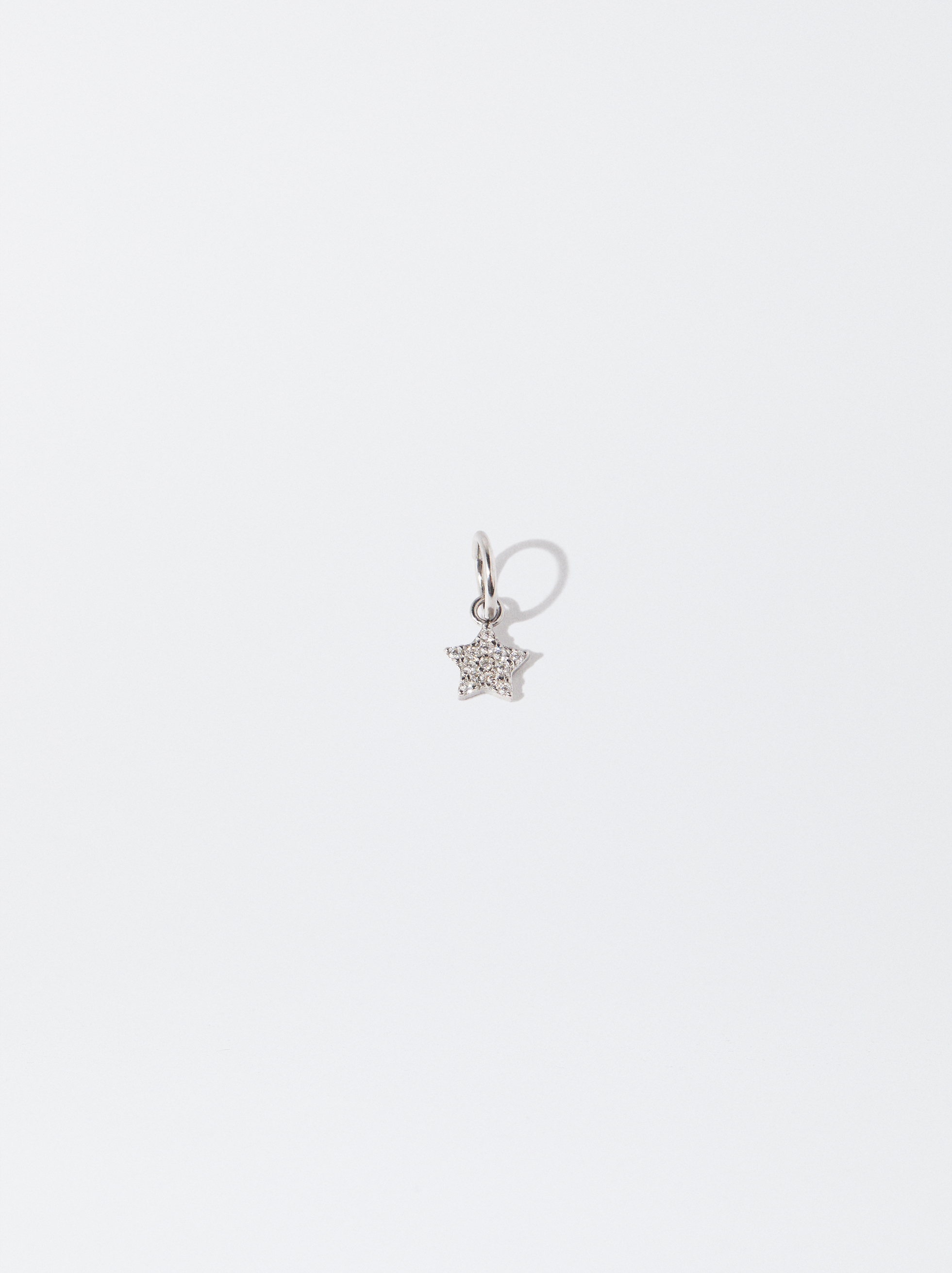925 Silver Zirconias Star Charm image number 0.0
