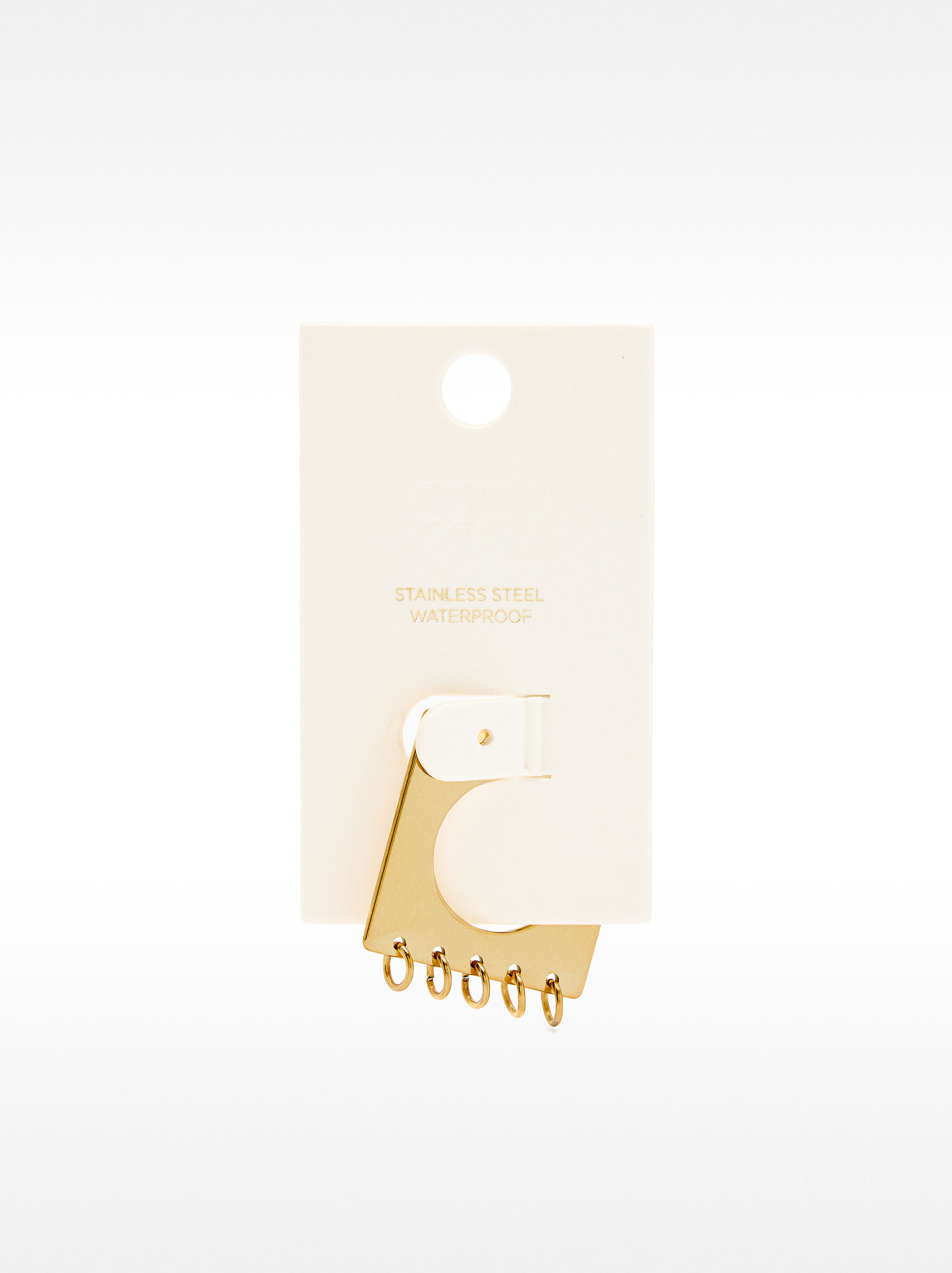 Earcuff cuadrado - acero inoxidable image number 3.0