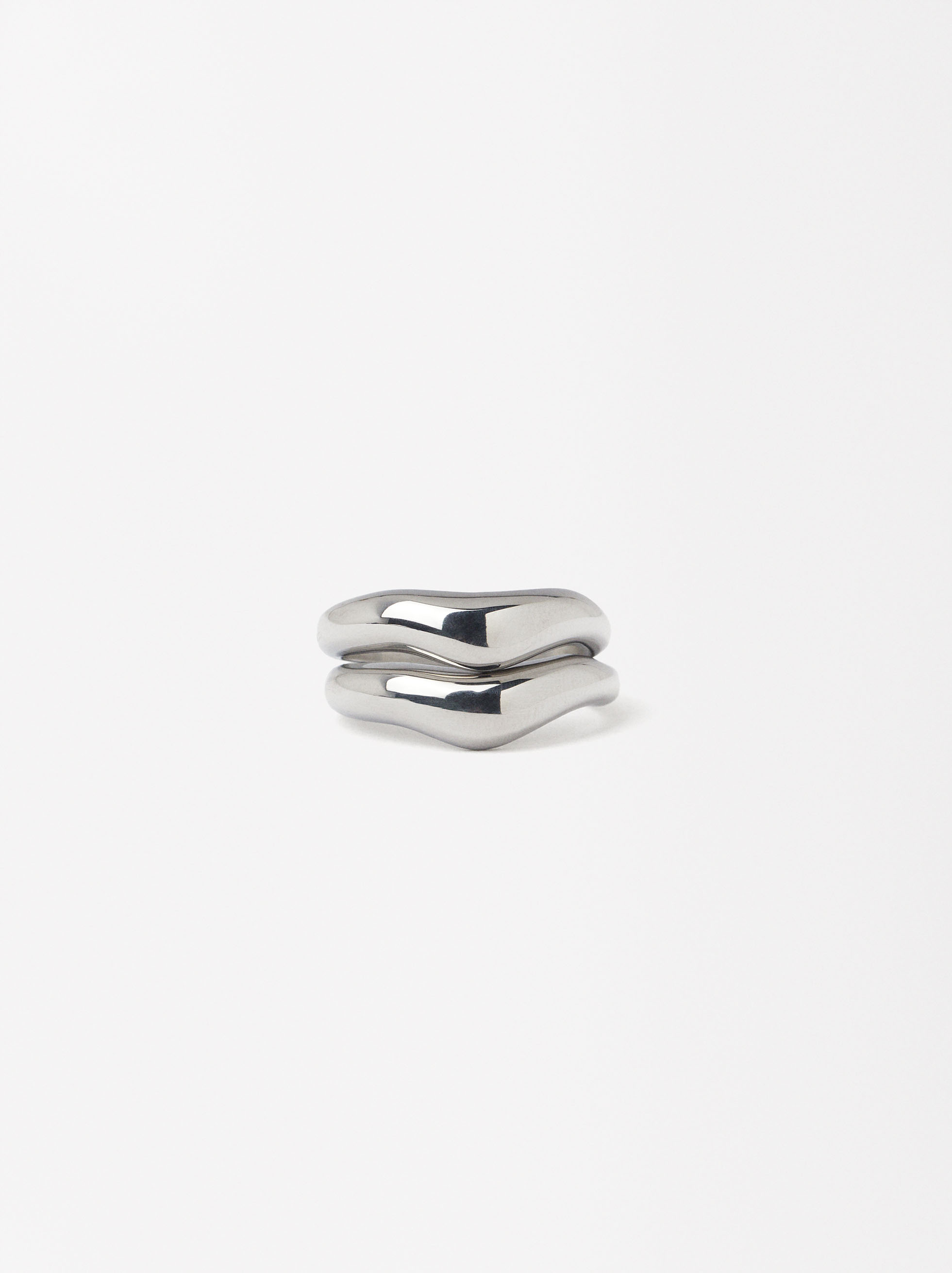 Double Stainless Steel Ring image number 0.0