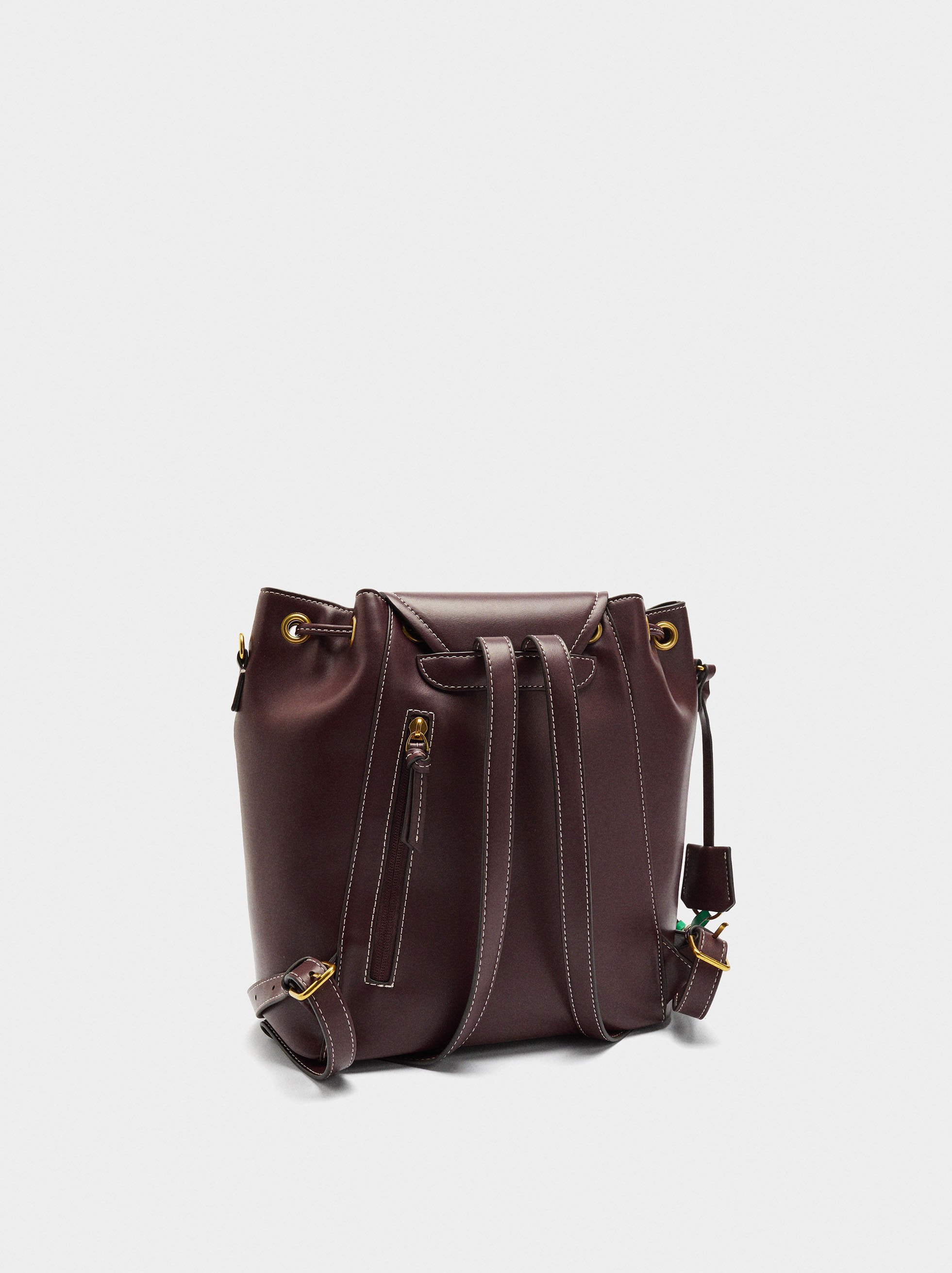 Backpack with crossbody bag strap image number 2.0