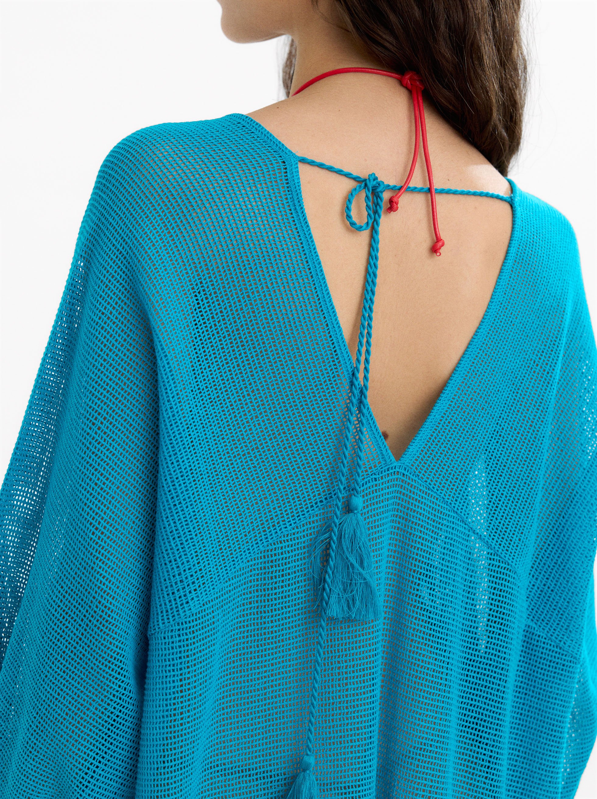 Kaftan aus 100 % Baumwollstrick image number 3.0