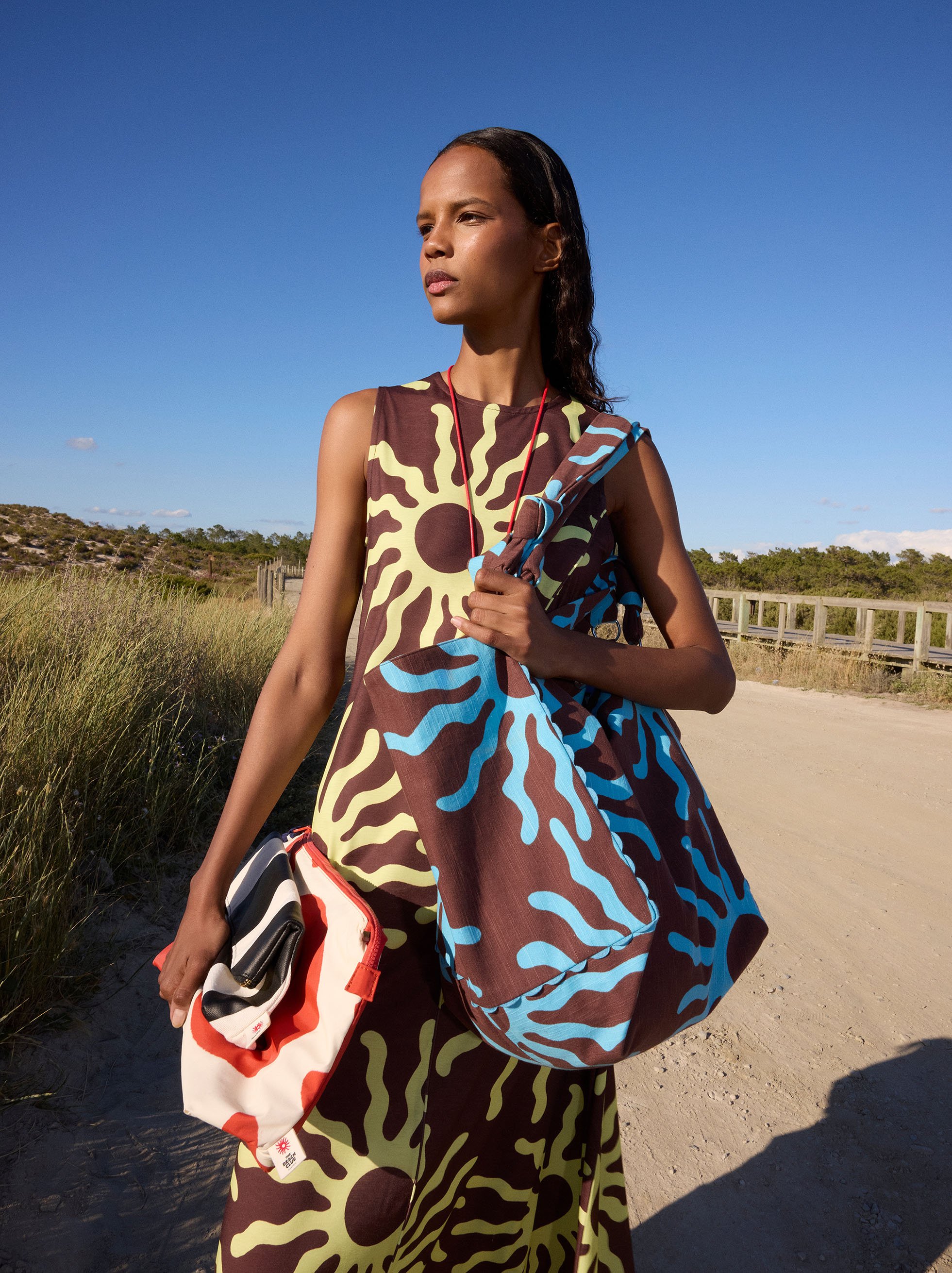 Robe longue à imprimé