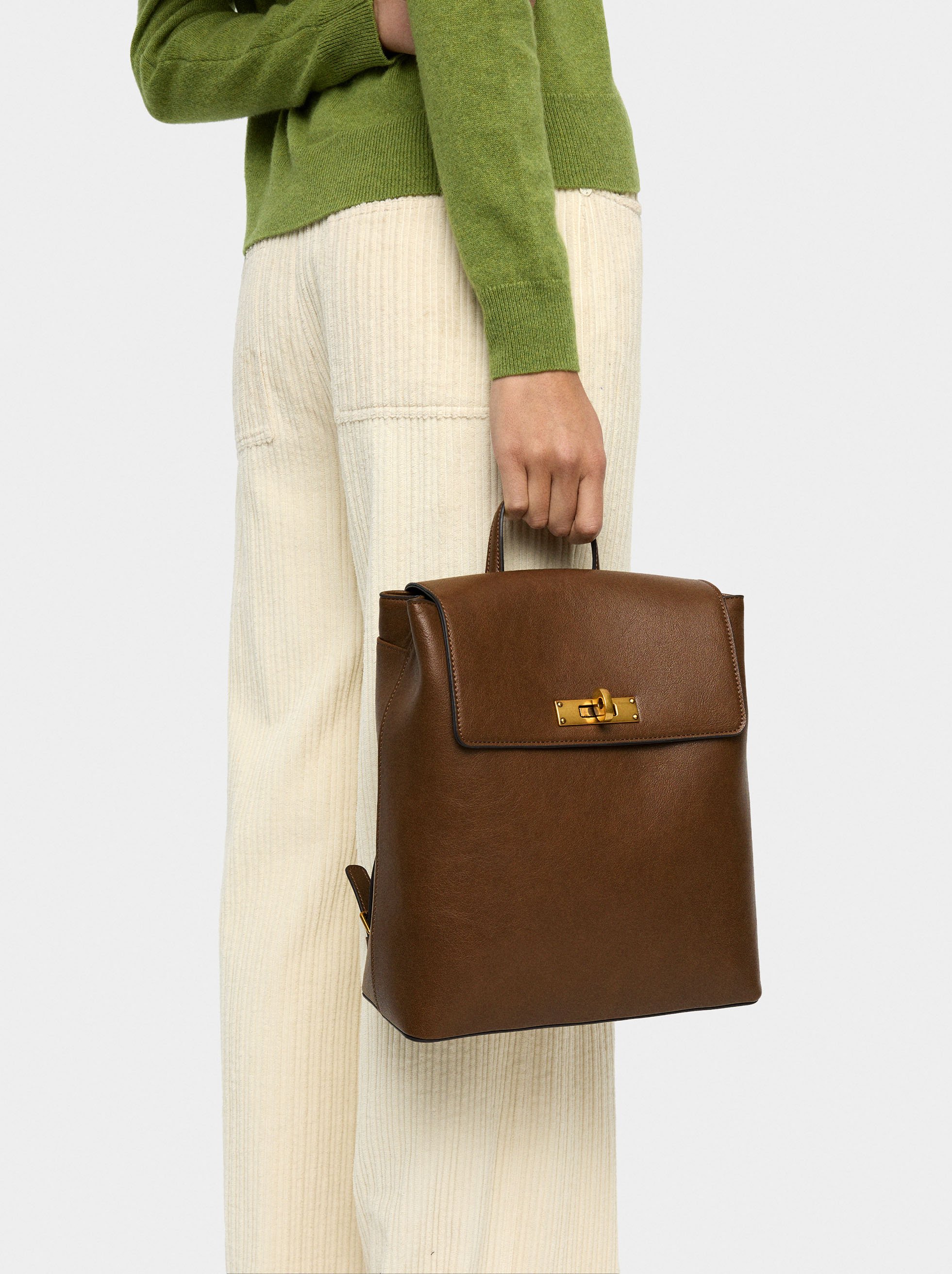 Backpack with twist closure image number 1.0