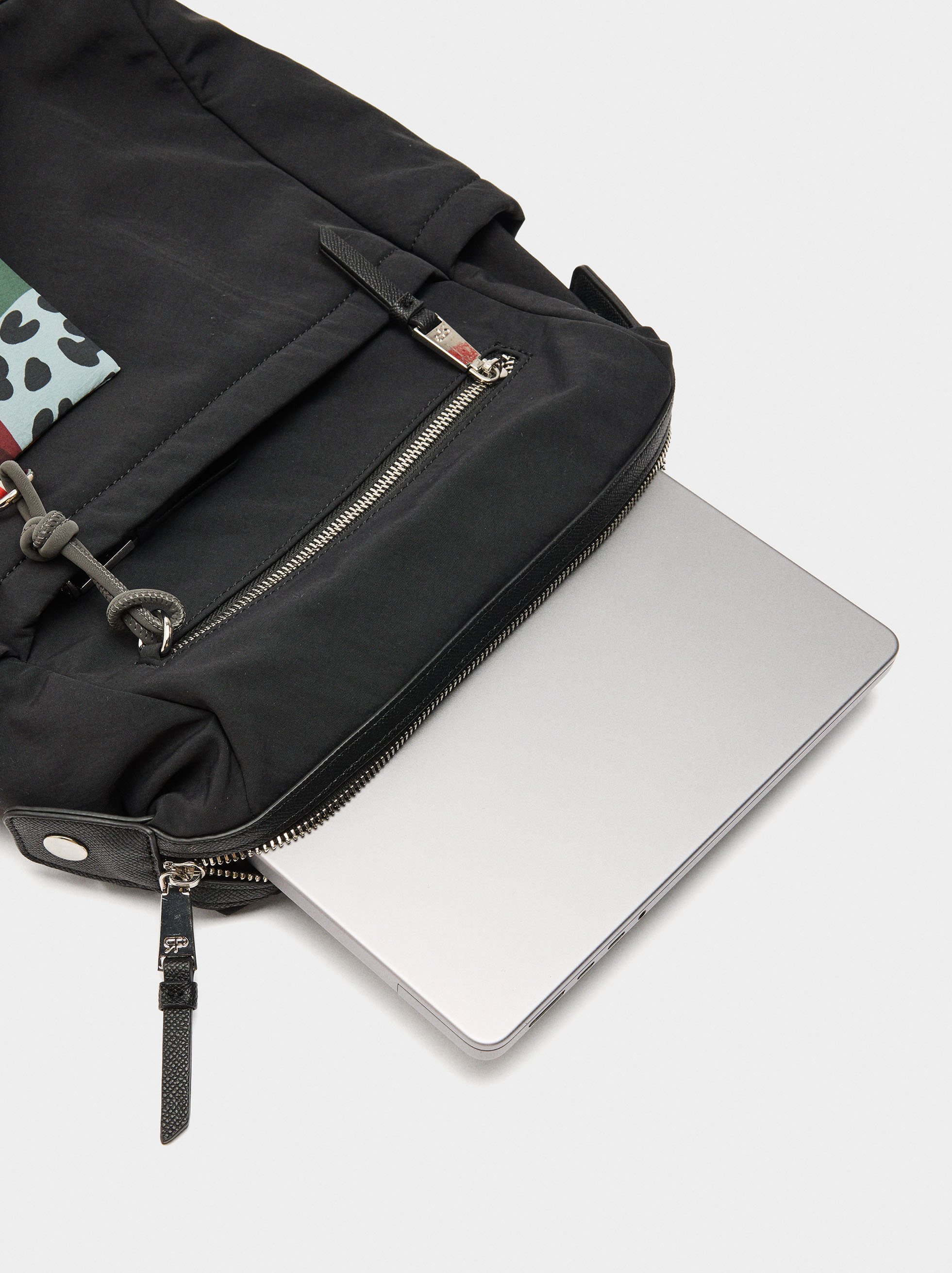 Nylon laptop backpack 13" image number 4.0