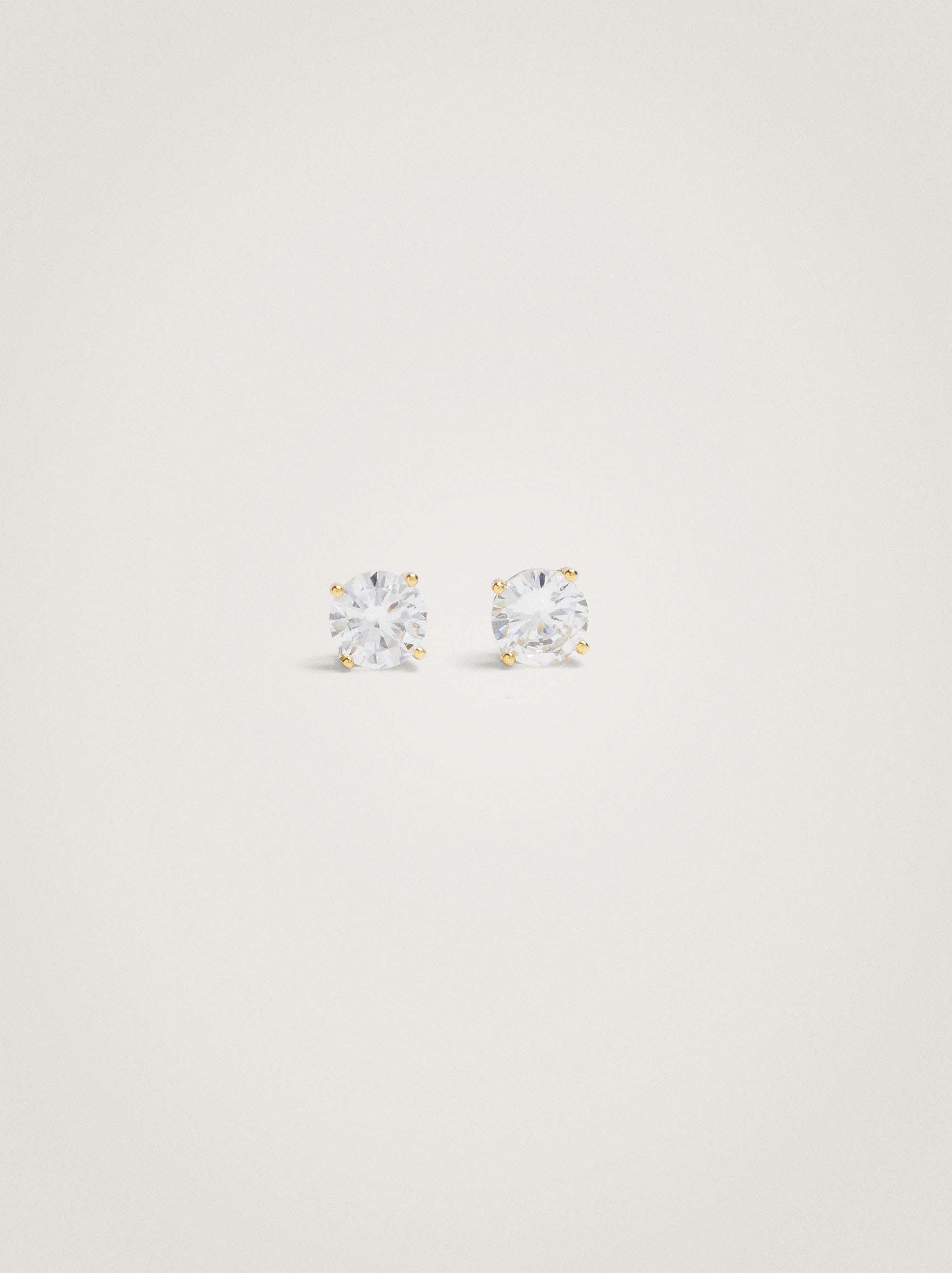 925 Silver Stud Earrings With Zirconia image number 0.0