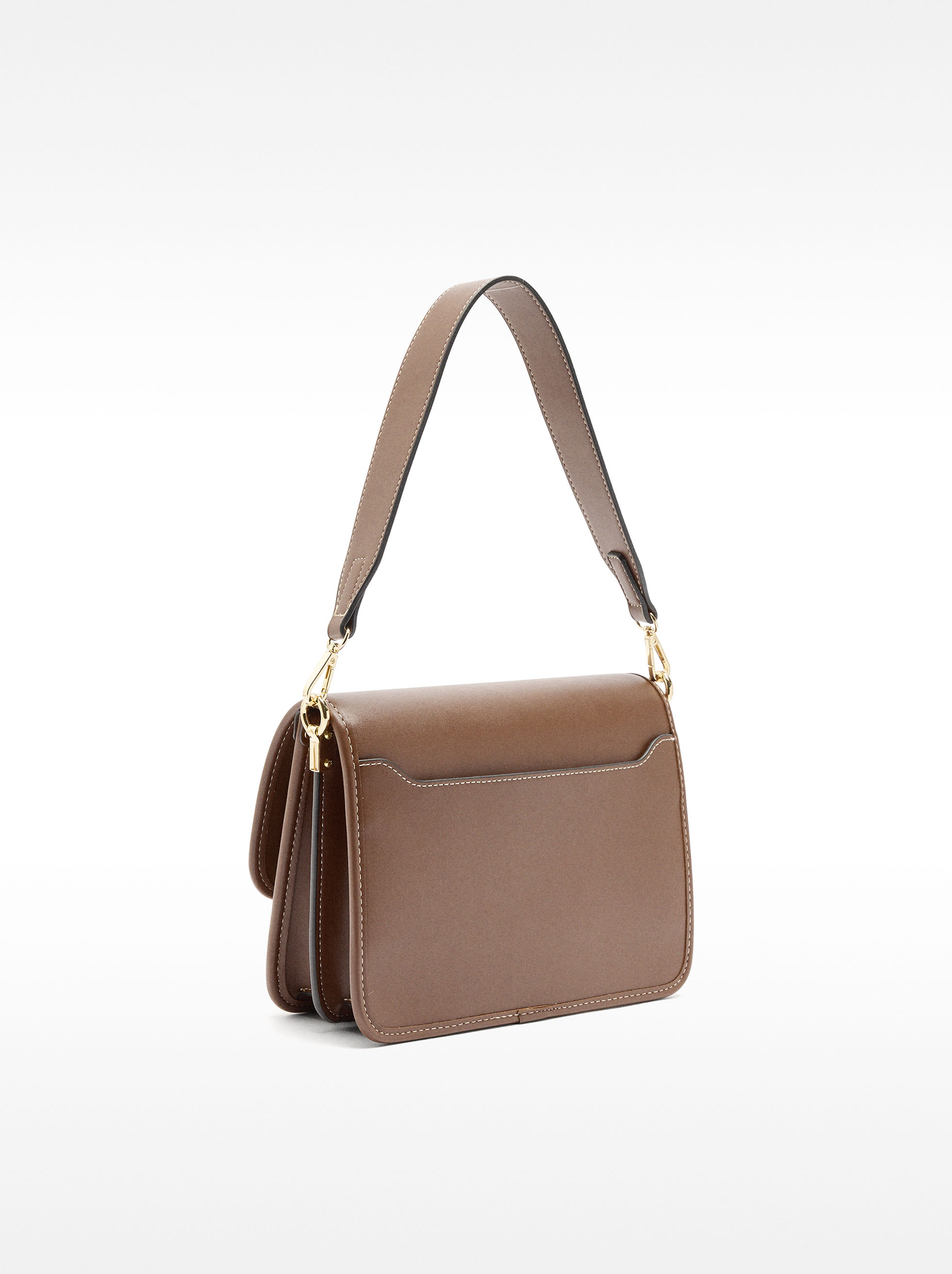 Crossbody bag with straw effect and flap image number 2.0