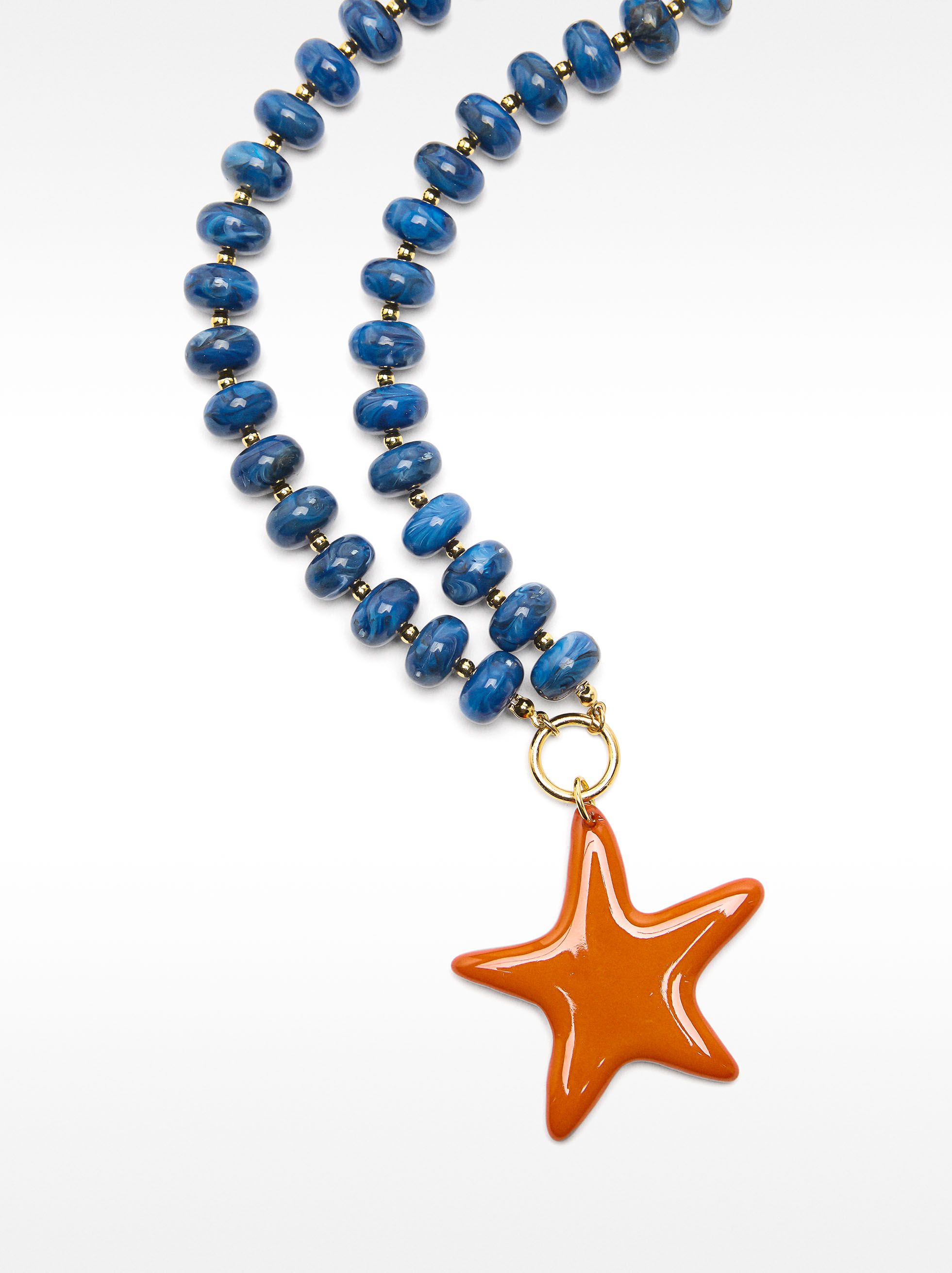 Collier avec perles et pendentif étoile image number 2.0