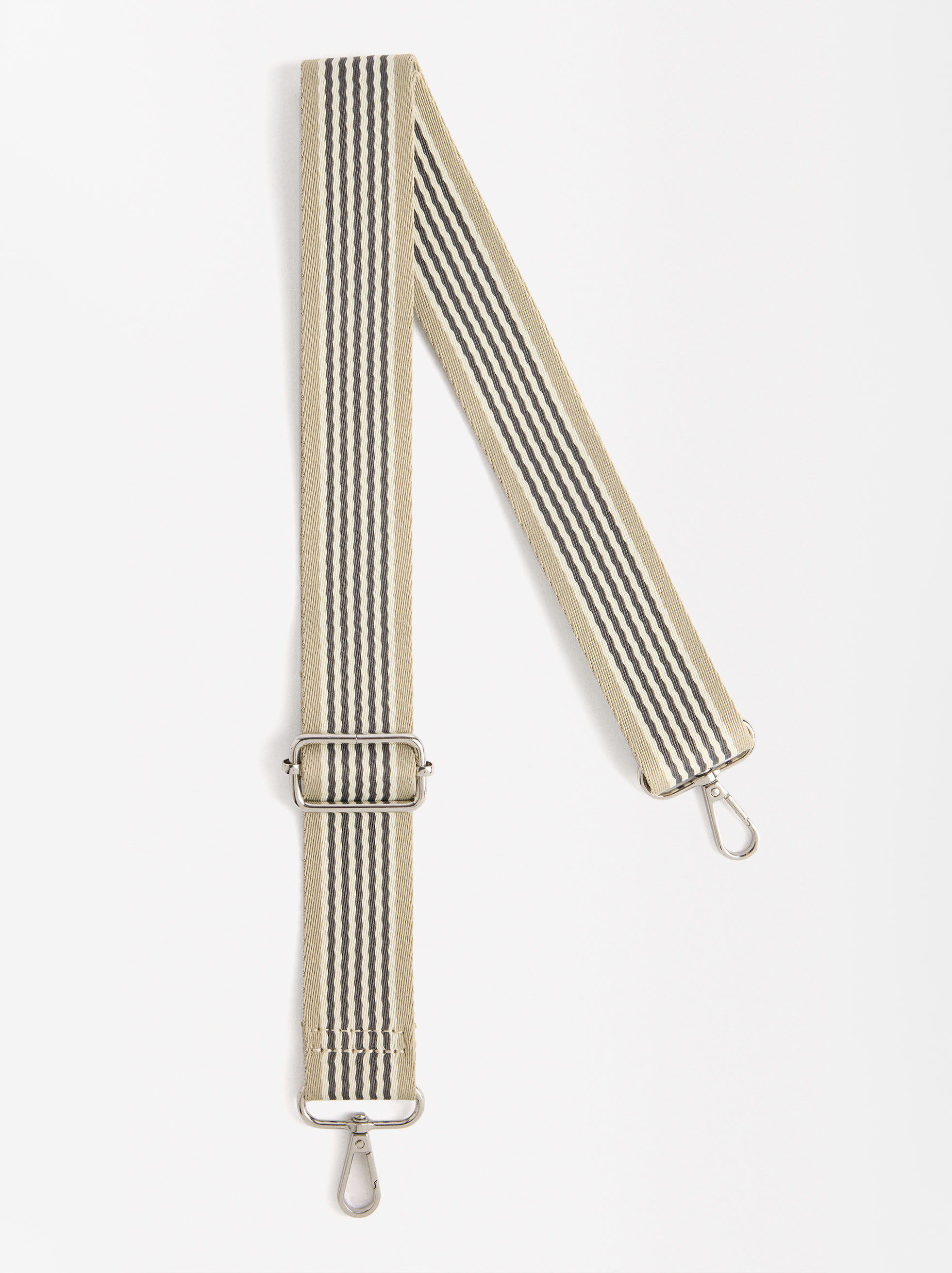 Striped shoulder strap image number 0.0