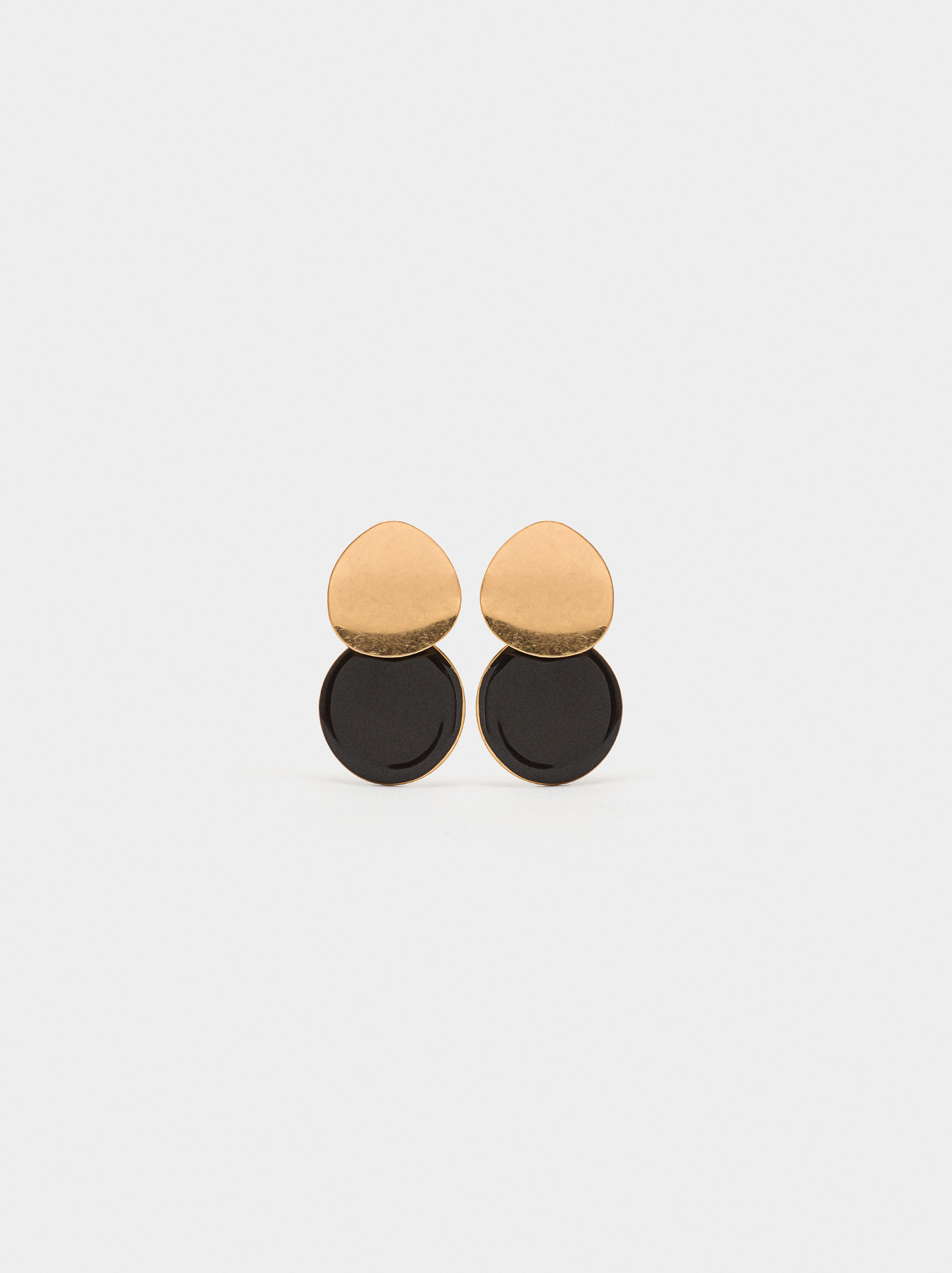 Pendientes redondos con esmalte image number 0.0