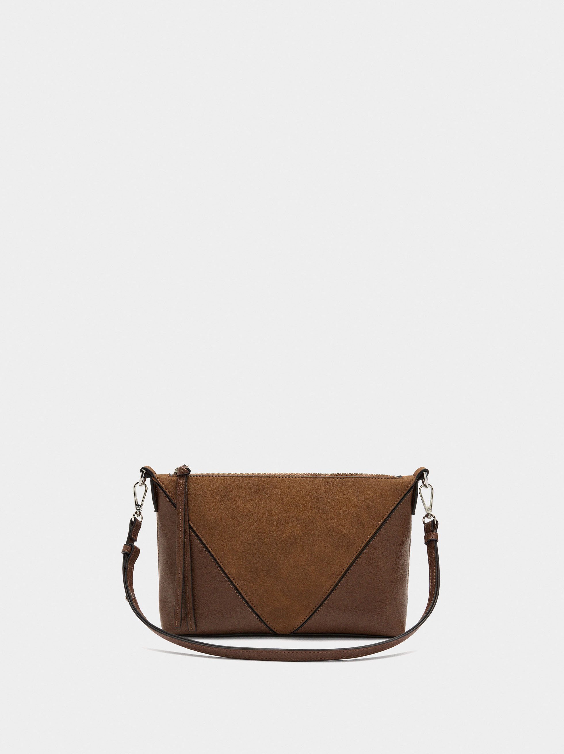 Crossbody bag contrast of textures image number 1.0