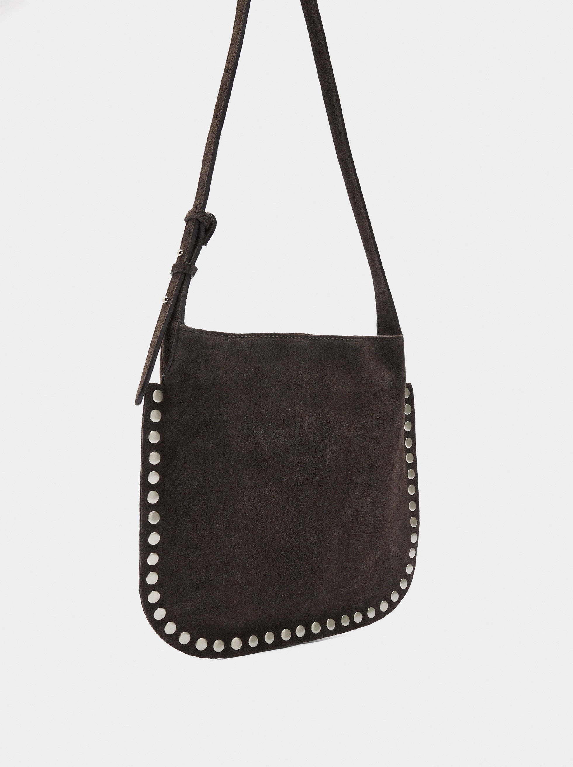 Sac bandoulière en cuir avec clous image number 3.0