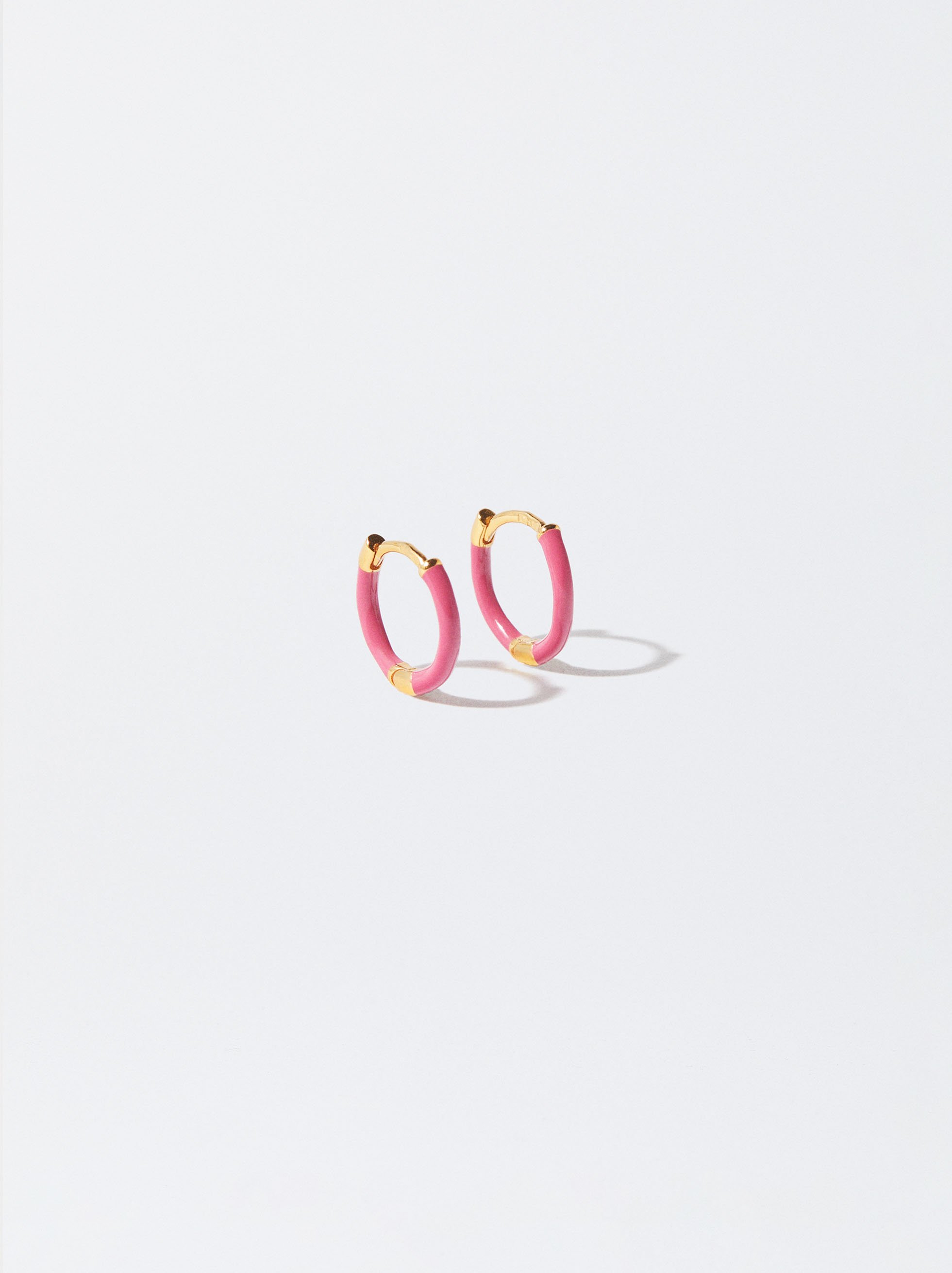 925 silver personalised hoop earrings enameled image number 0.0